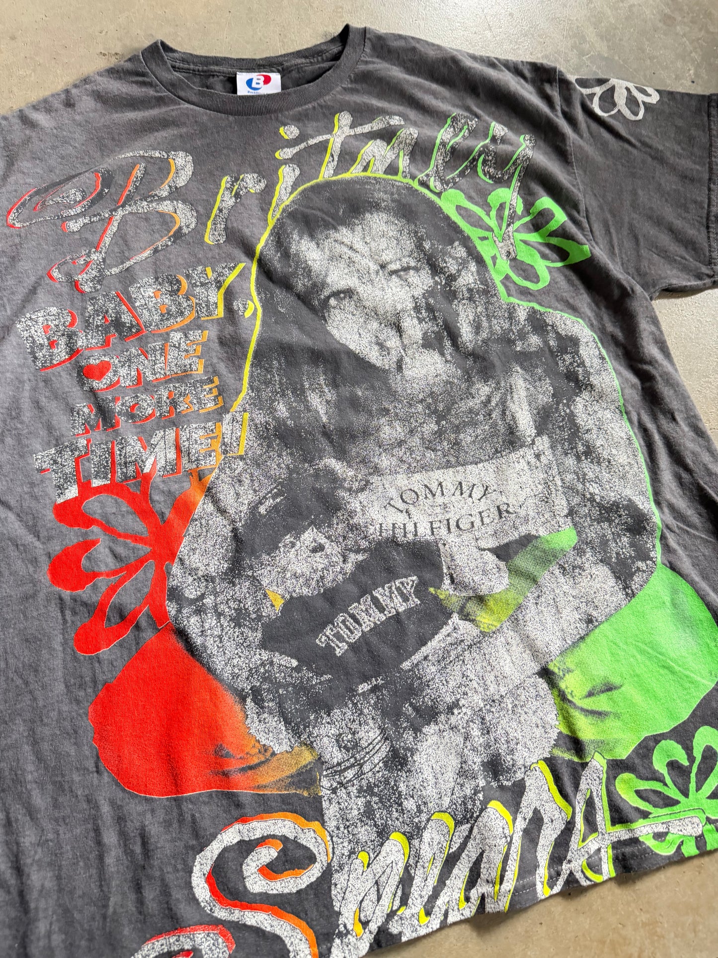 Backstock Co Brittney Spears Faded Distressed Tee Sz XL