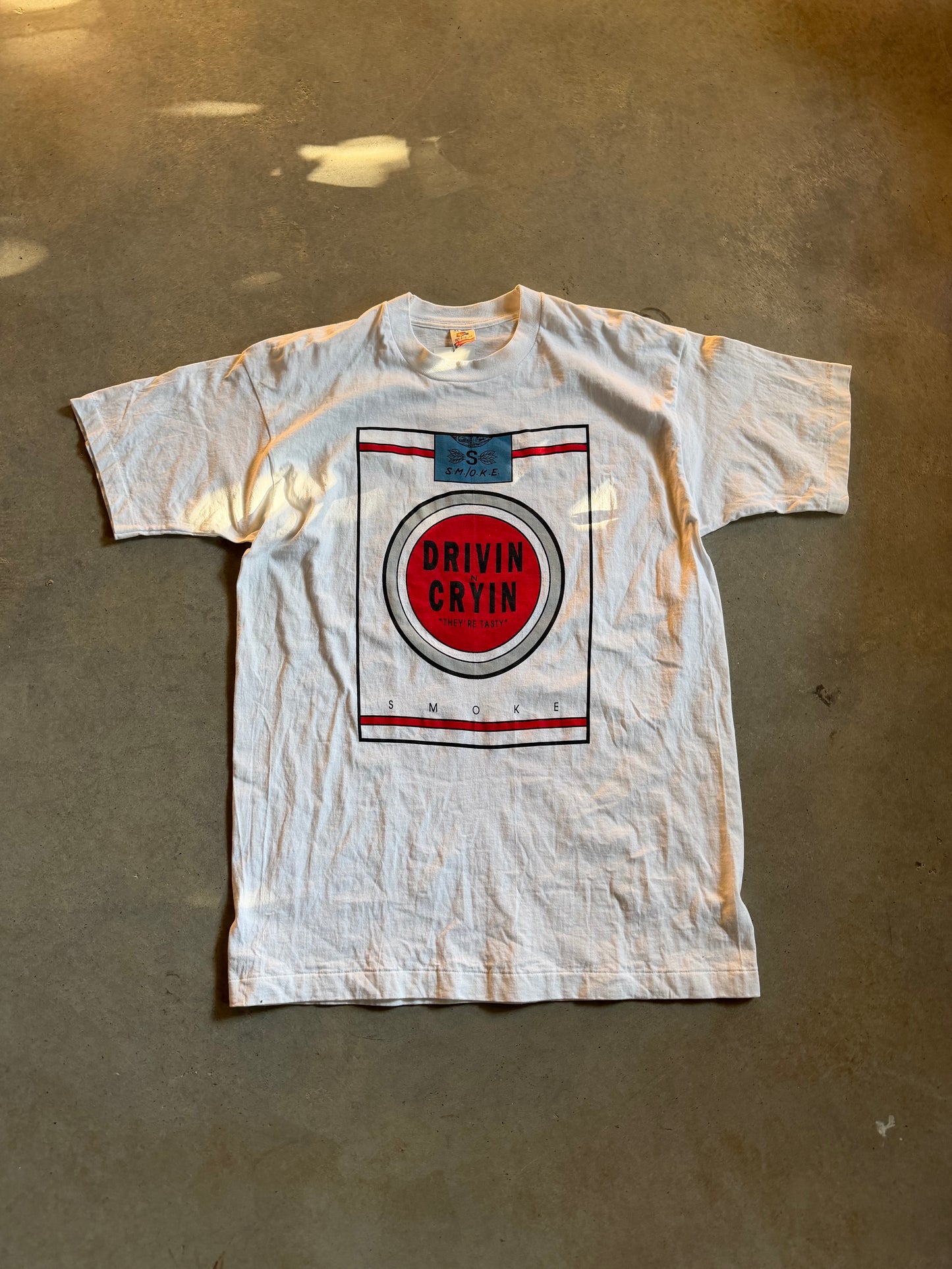 VTG Drivin N Cryin Smoke Tour Tee Sz XL