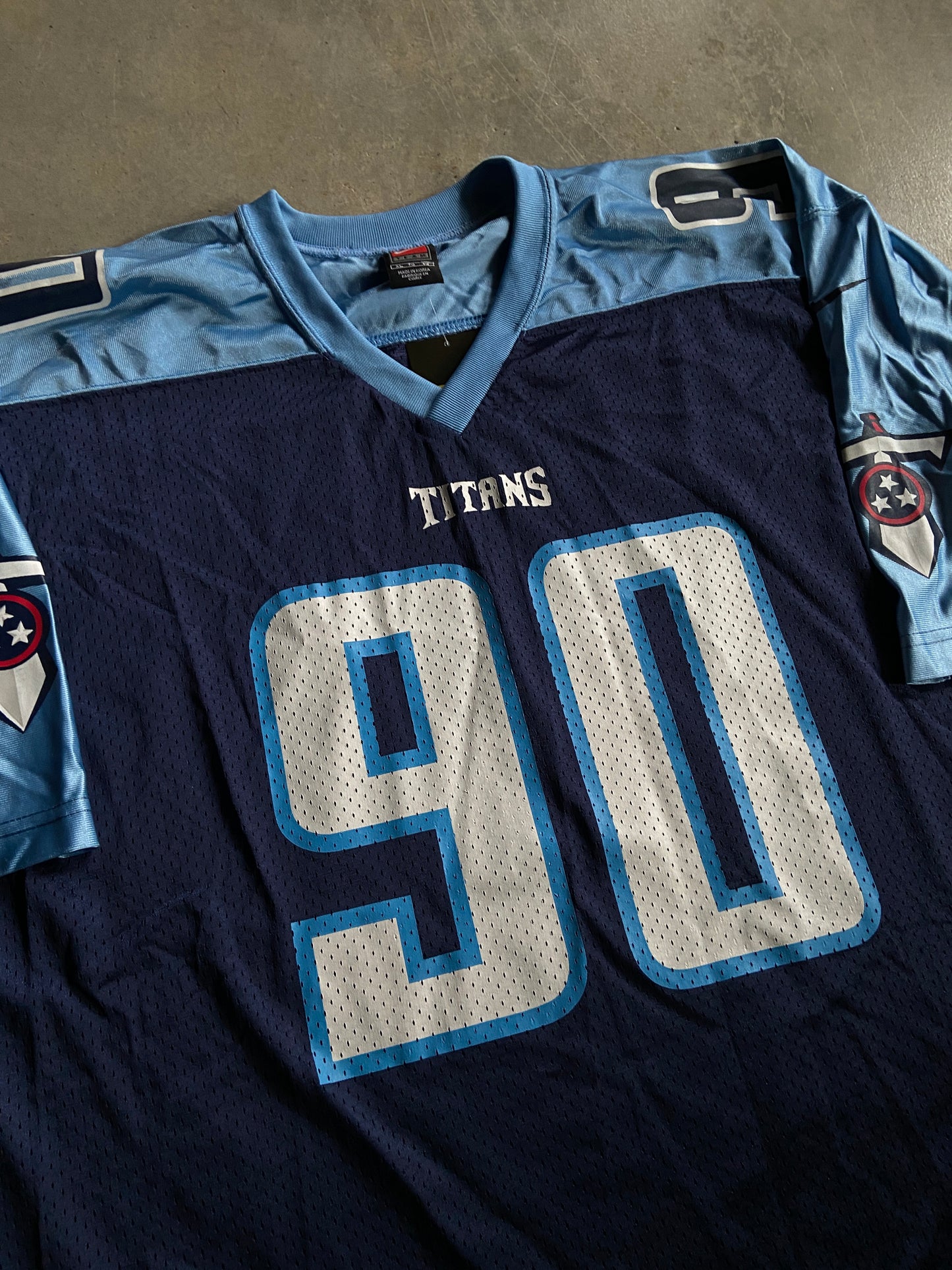 VTG Nike Tennessee Titans Jevon Kearse Jersey Sz XL