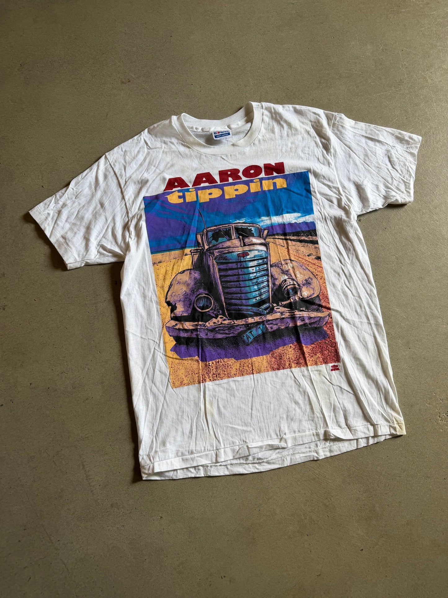 VTG Aaron Tippin Aint Nothin Wrong With Radio Concert Tee Sz L