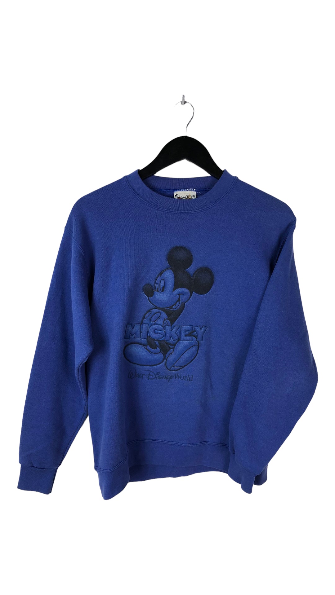 Load image into Gallery viewer, VTG Blue Mickey Crewneck Sweater Sz S
