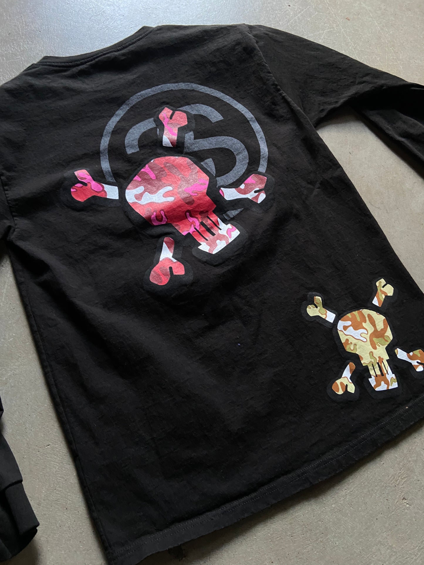 Stussy Crossbones LS Tee Sz M