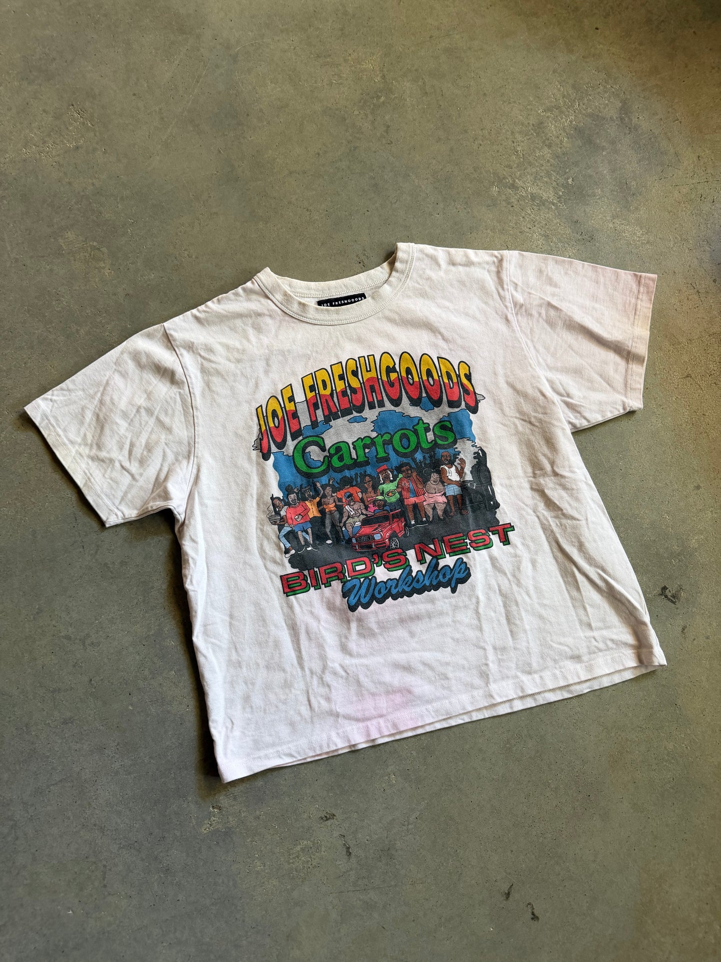 Joe Freshgoods Carrots Bird's Nest Tee Sz M