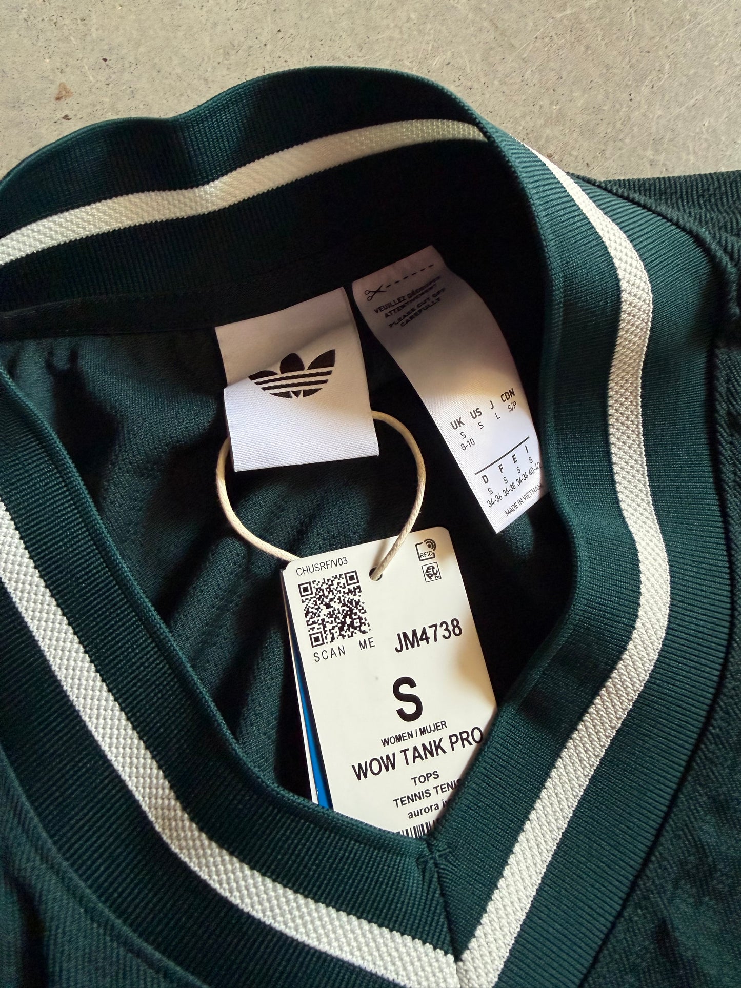Adidas Dark Green Tennis Top Women's Sz S