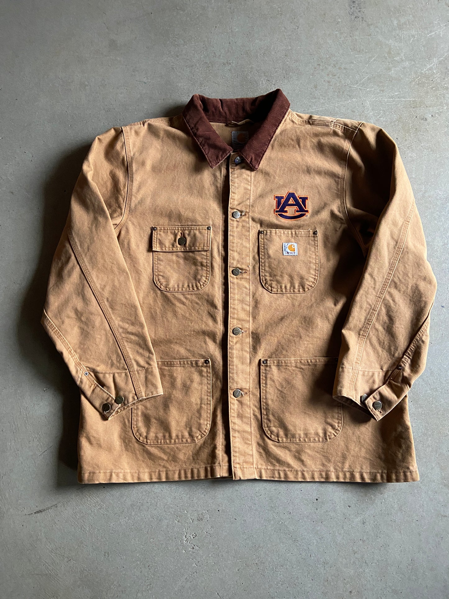 Carhartt Tan Auburn Button Up Jacket Sz XL101310211