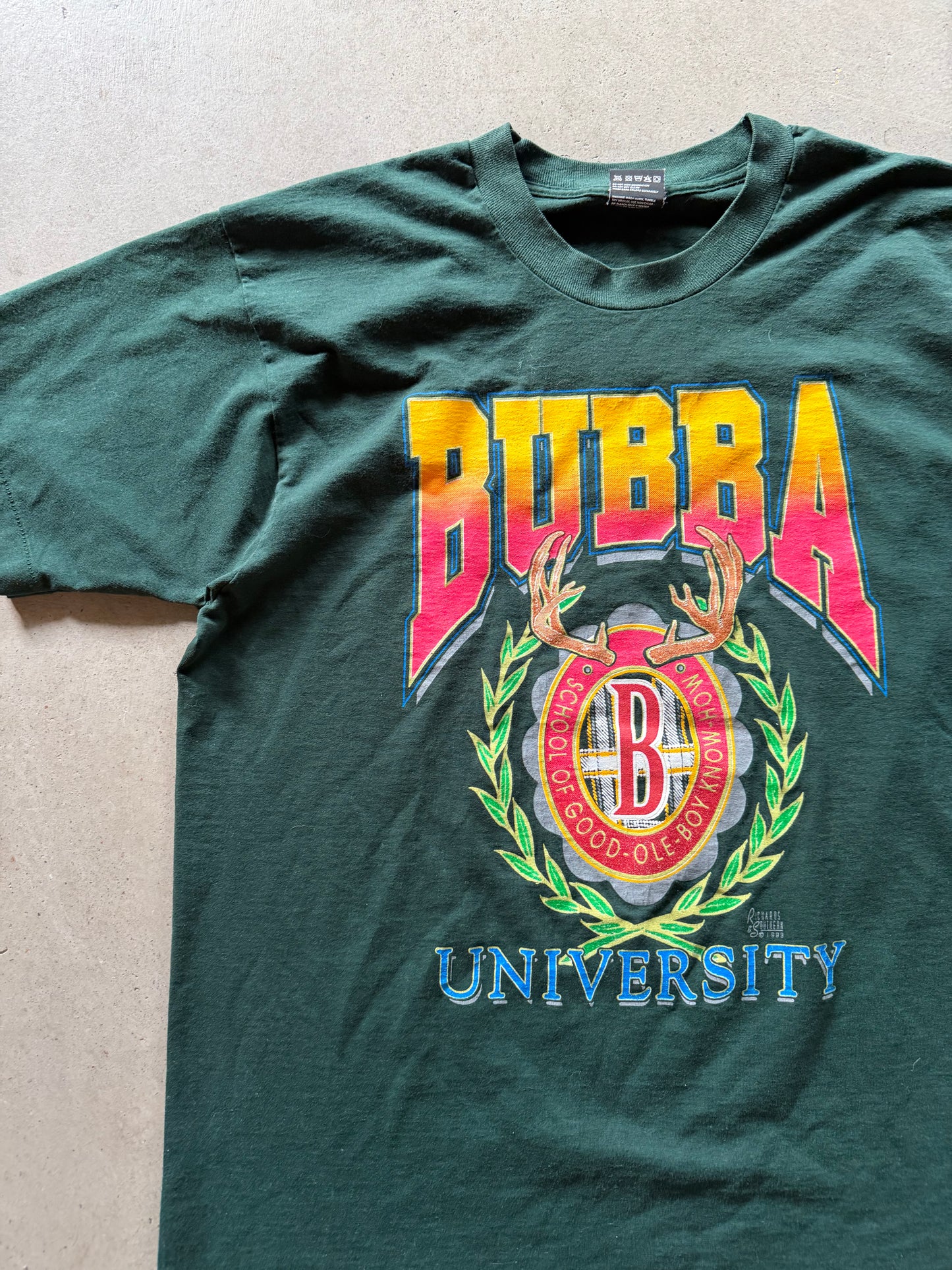 VTG Bubba University Good Ole Boy Tee Sz L