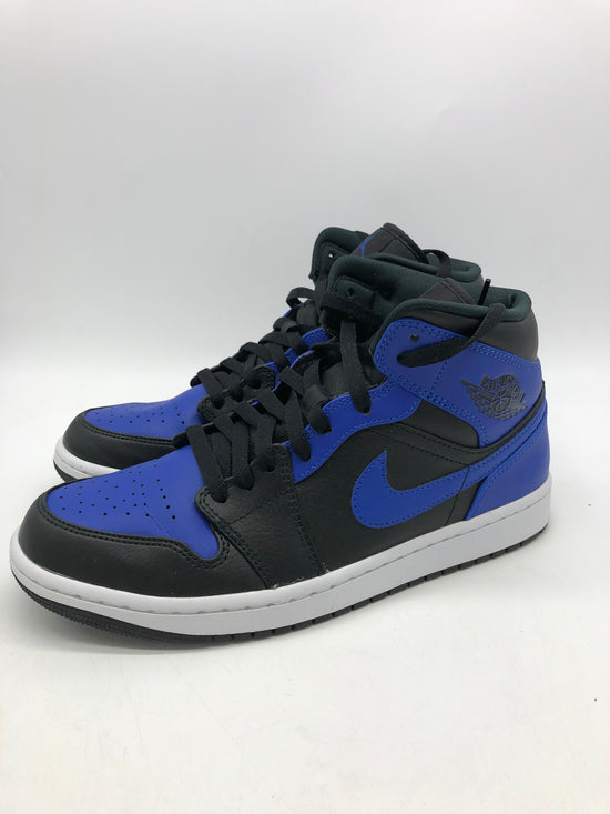 Load image into Gallery viewer, Preowned 2021 Air Jordan 1 Mid &amp;#39;Hyper Royal&amp;#39; Sz 9M/10.5W 554724-077
