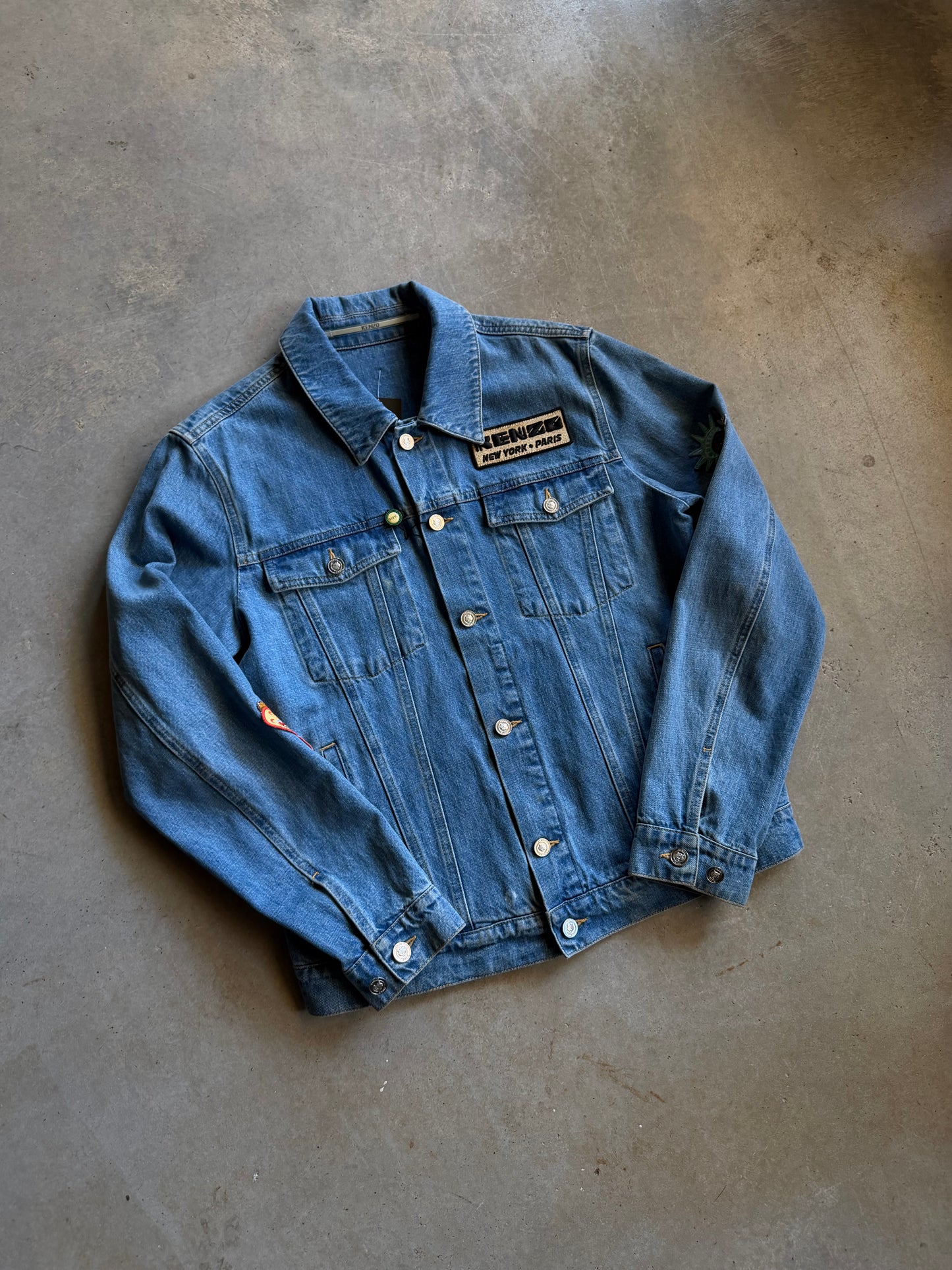 Kenzo Patch Denim Jacket Sz M