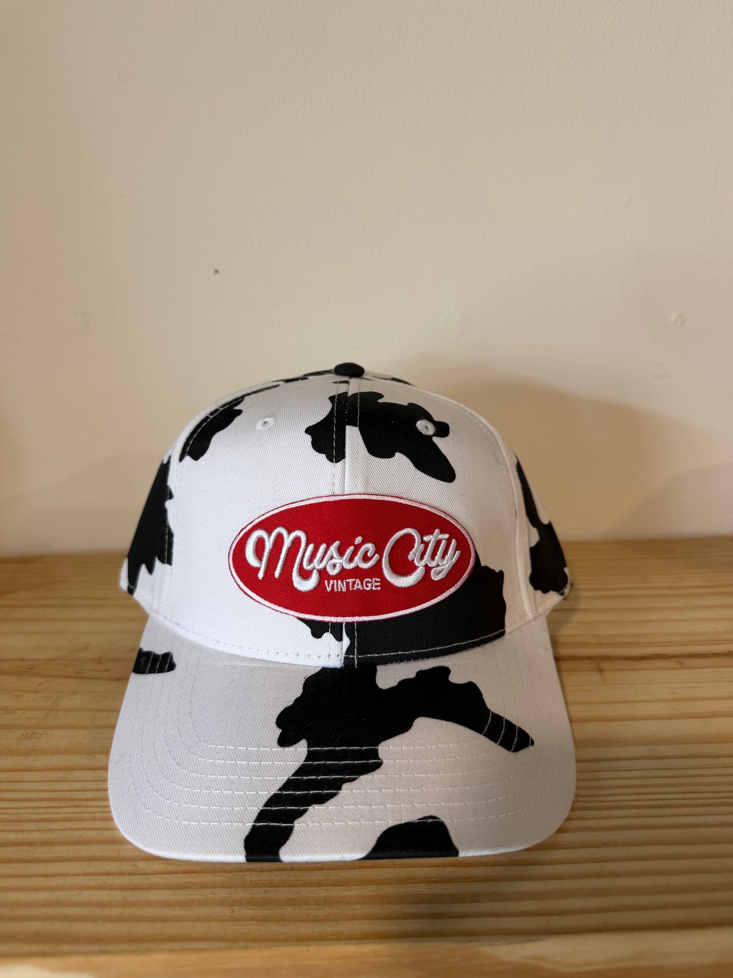Music City Vintage Cowprint Snapback