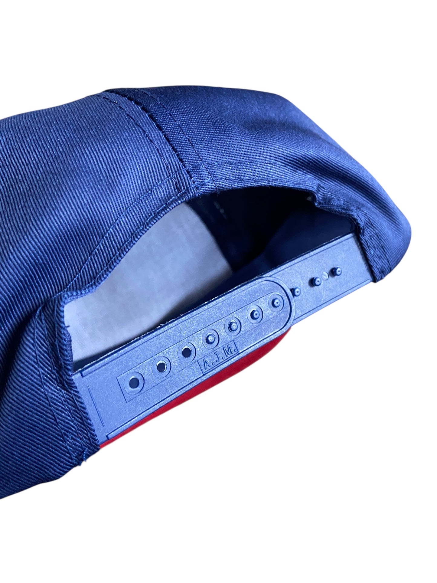 VTG AJM Navy Blue/Red Snapback Hat