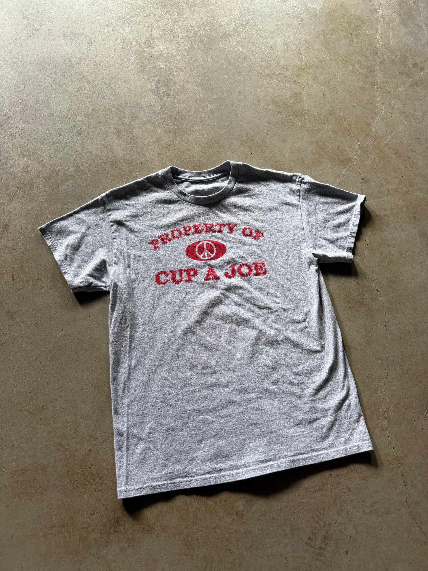 VTG Property Of Cup A Joe Tee Sz M