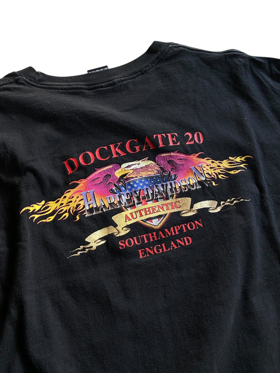 VTG Harley Davidson Southampton England Tee Sz 2XL