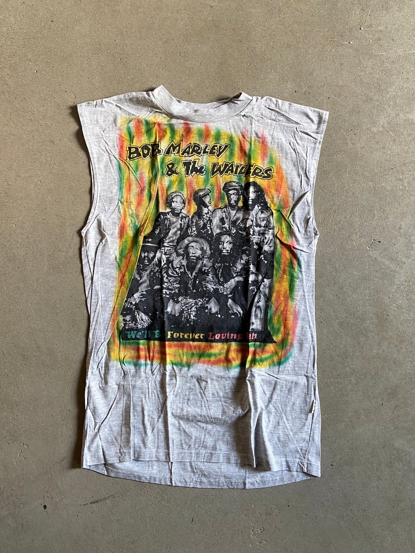 VTG Bob Marley And The Wailers Sleeveless Tee Sz M