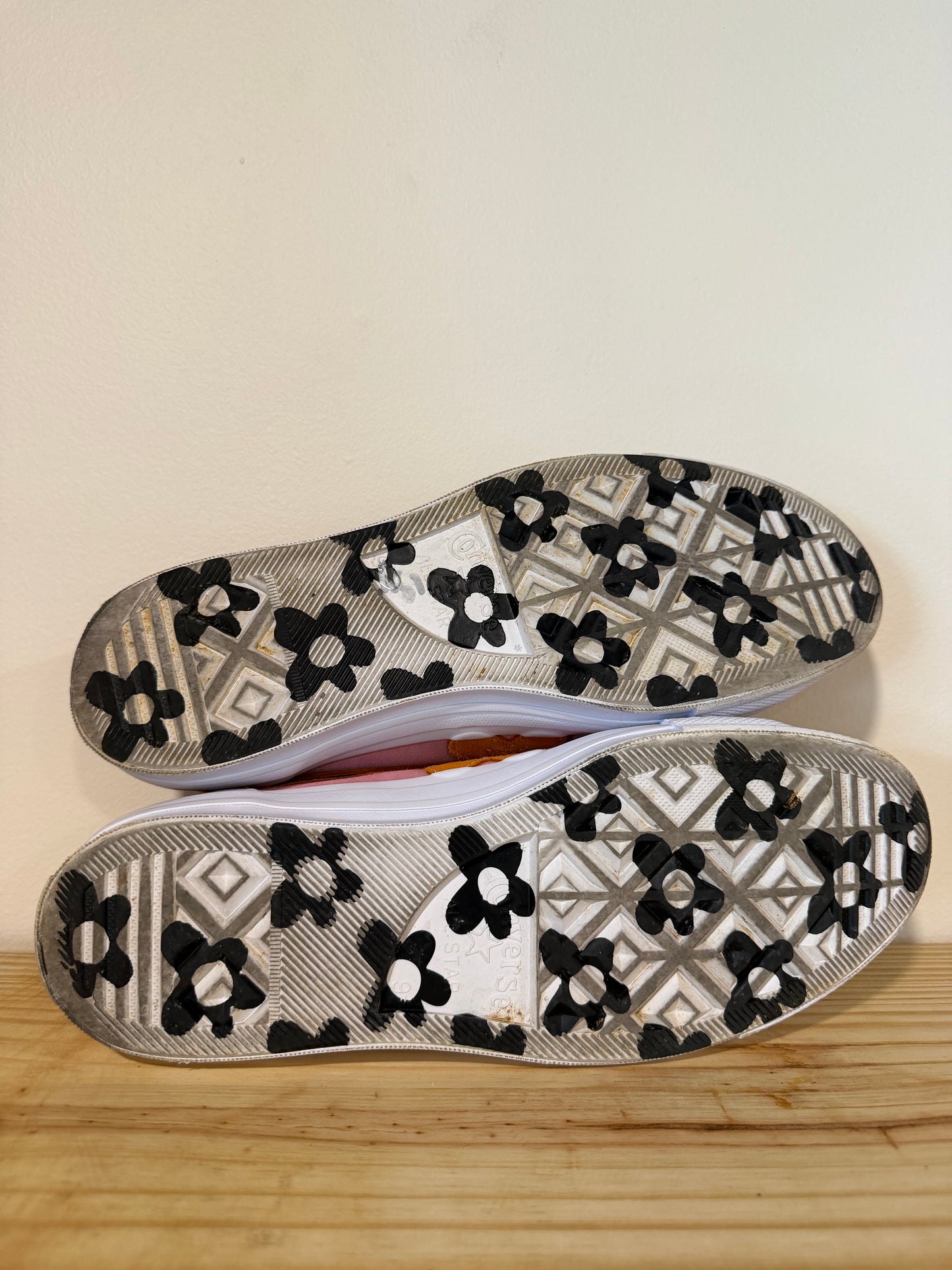 Preowned Converse One Star Ox Tyler the Creator Golf le Fleur Pink Orange Sz 9.5M/11W