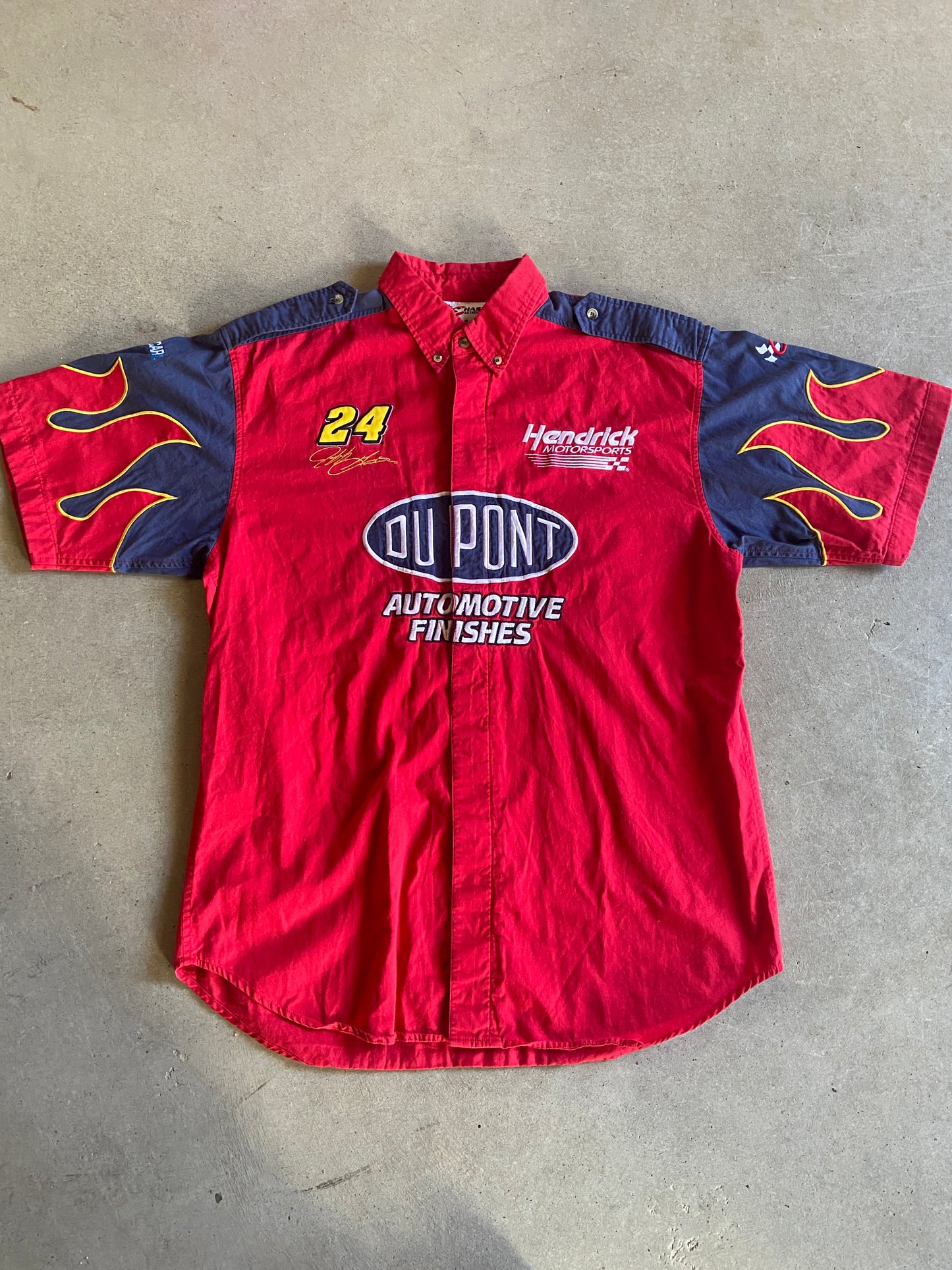 VTG Jeff Gordon Pit Crew Shirt Sz M