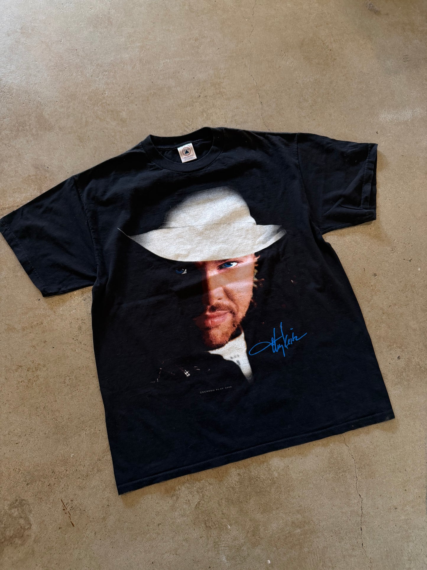 VTG Toby Keith How You Like Me Now Portrait Tee Sz L