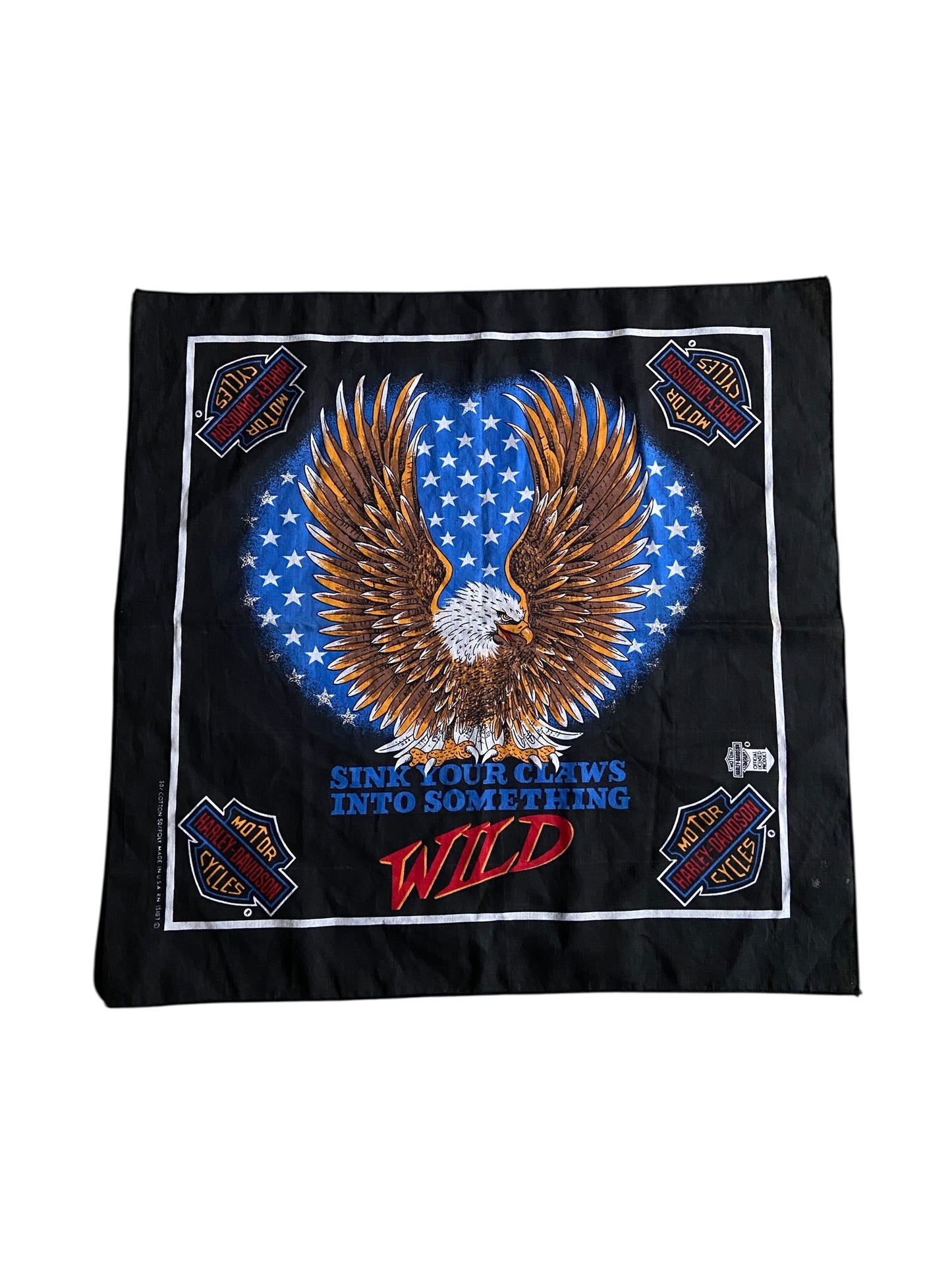 VTG Harley Davidson Sink Your Claws Bandana