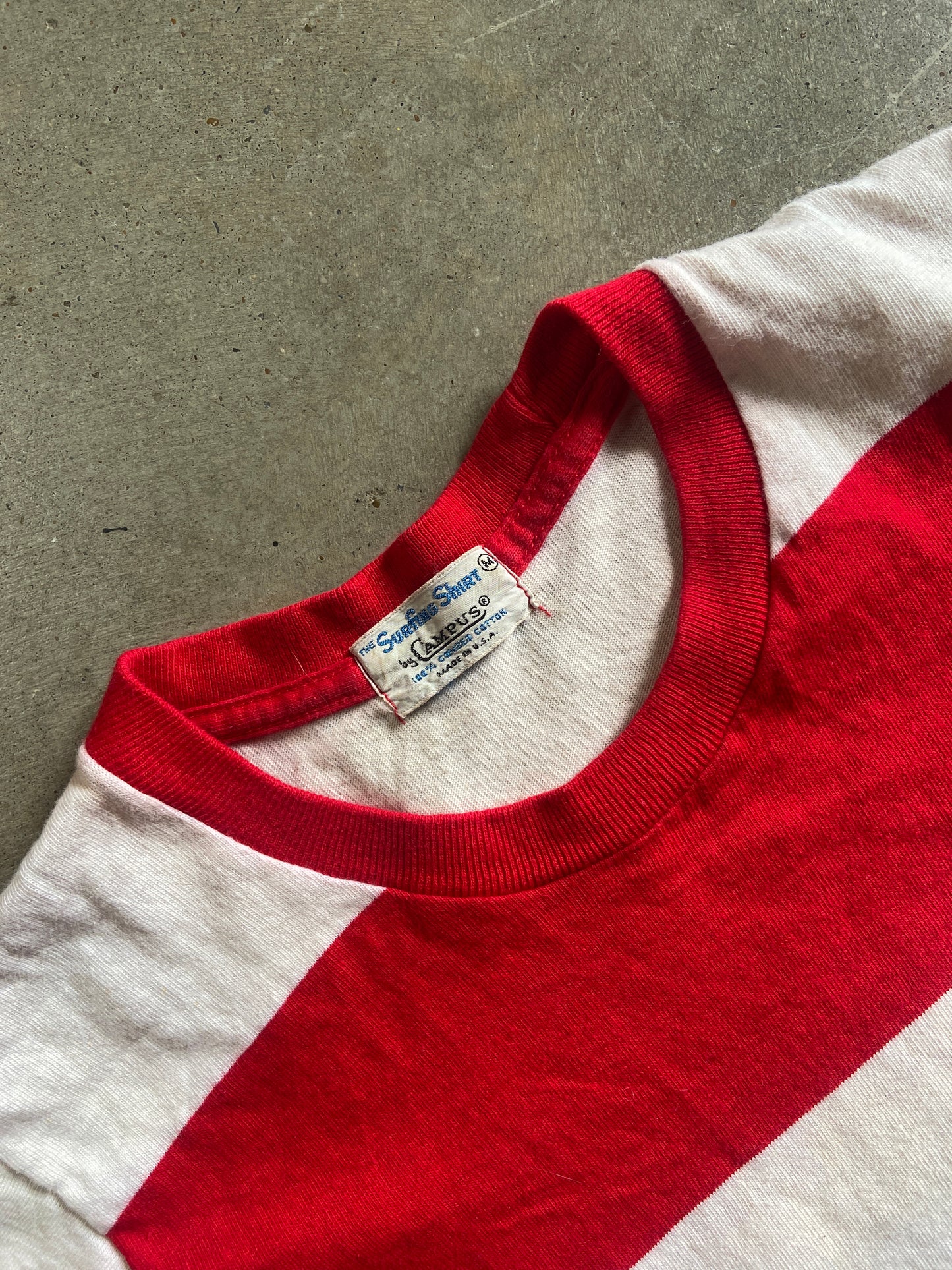 VTG 70s Striped Waldo Surfing Shirt by Campus Tee Sz Small
