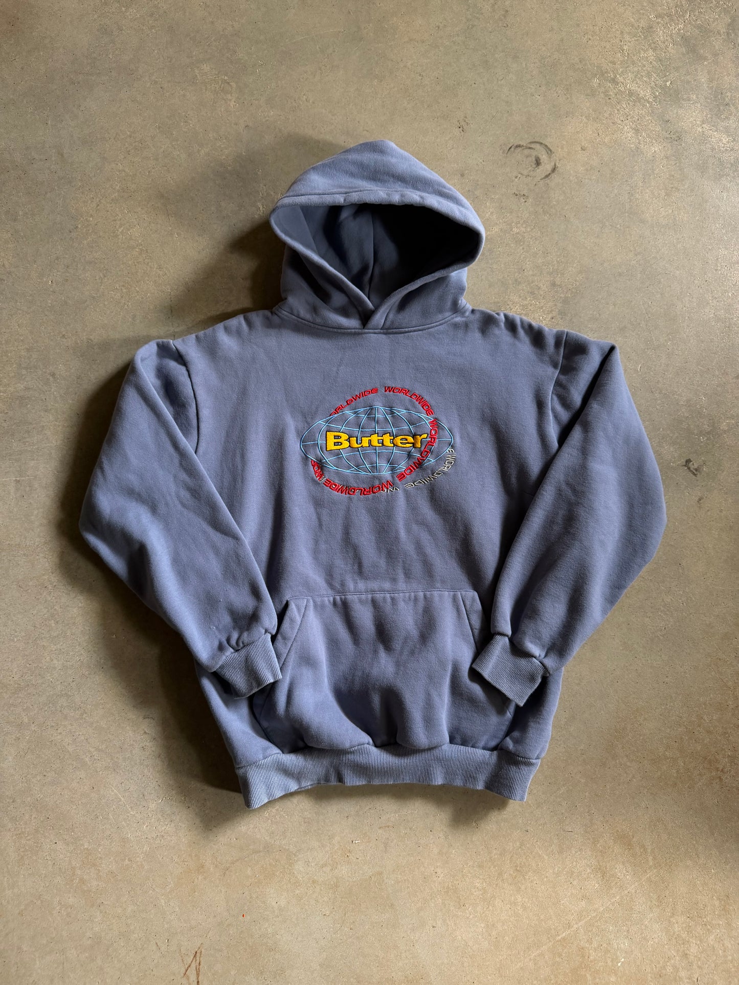 Butter Worldwide Baby Blue Hoodie Sz S