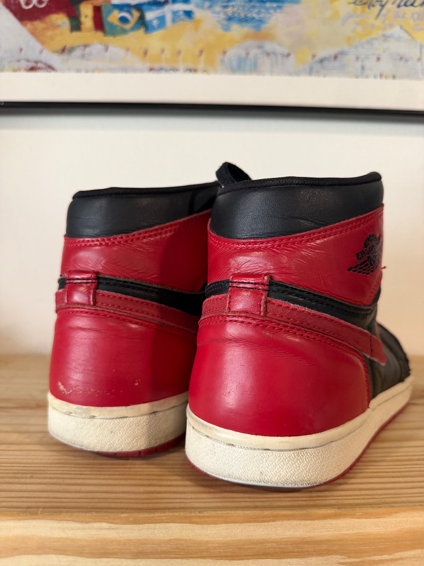 Preowned 1994 Air Jordan 1 "Bred" Sz 8M/9.5W