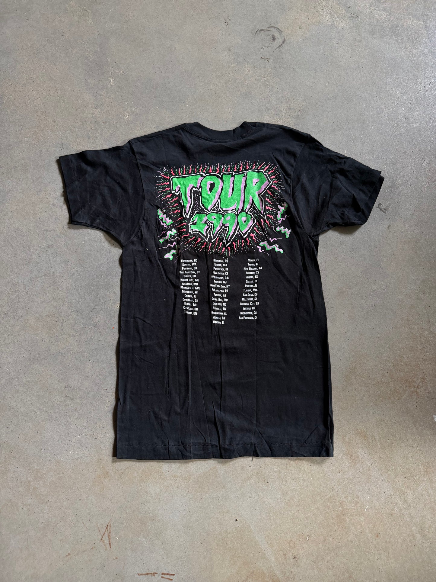 VTG The Cramps 1990 Tour Tee Sz M