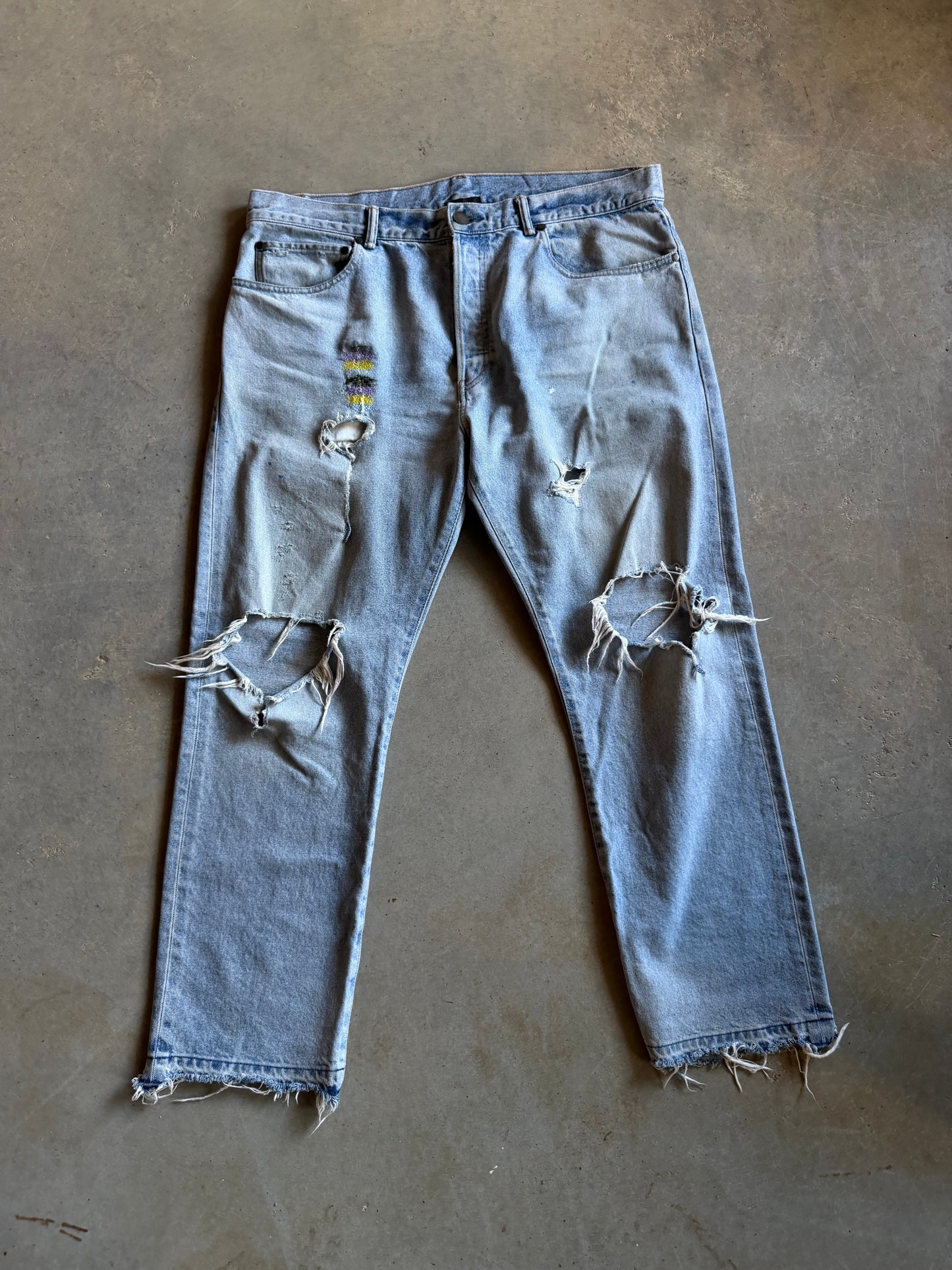 John Elliott Distressed Jeans Sz 38x28
