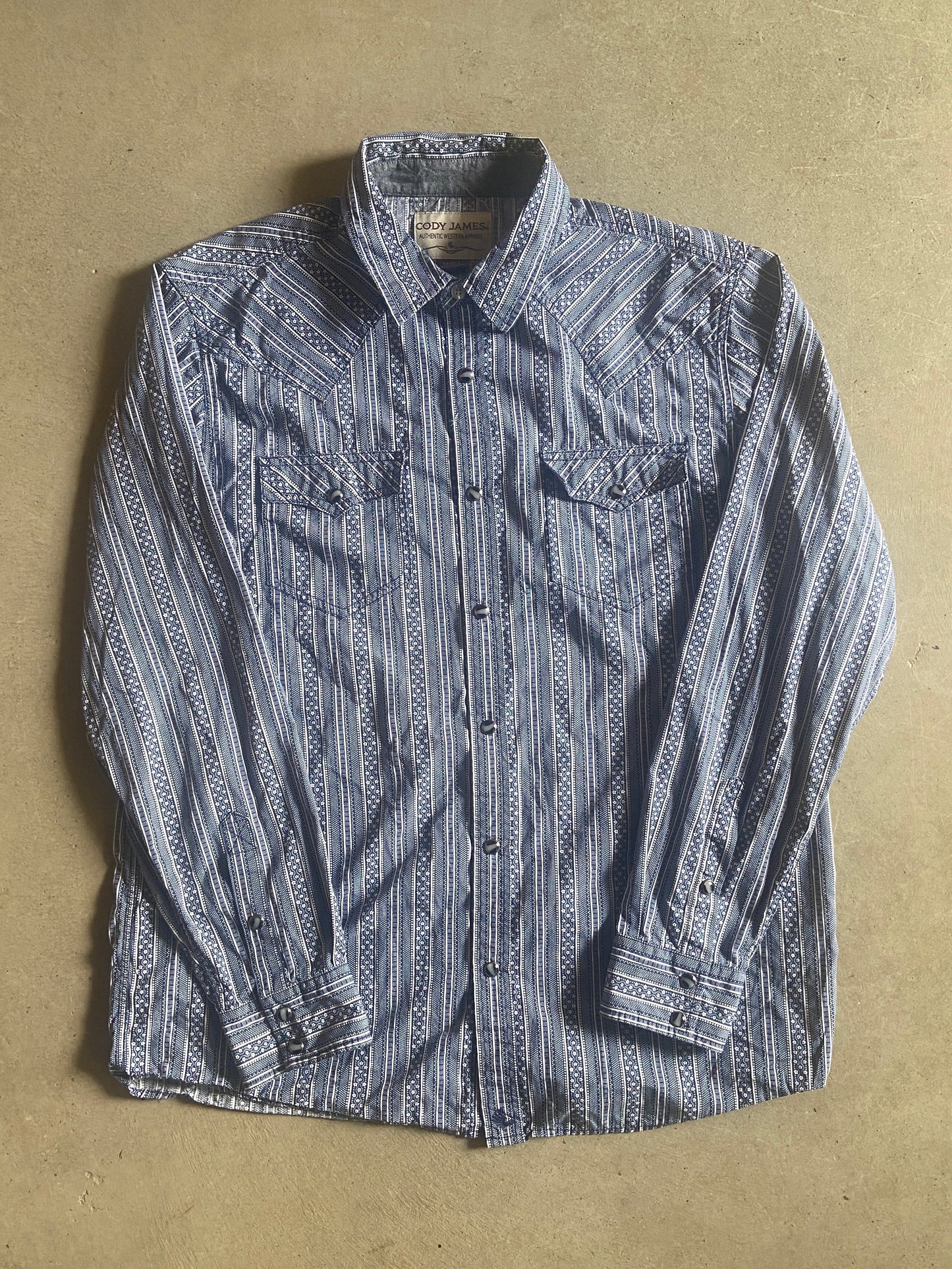 Cody James Western Button Up Shirt Sz L