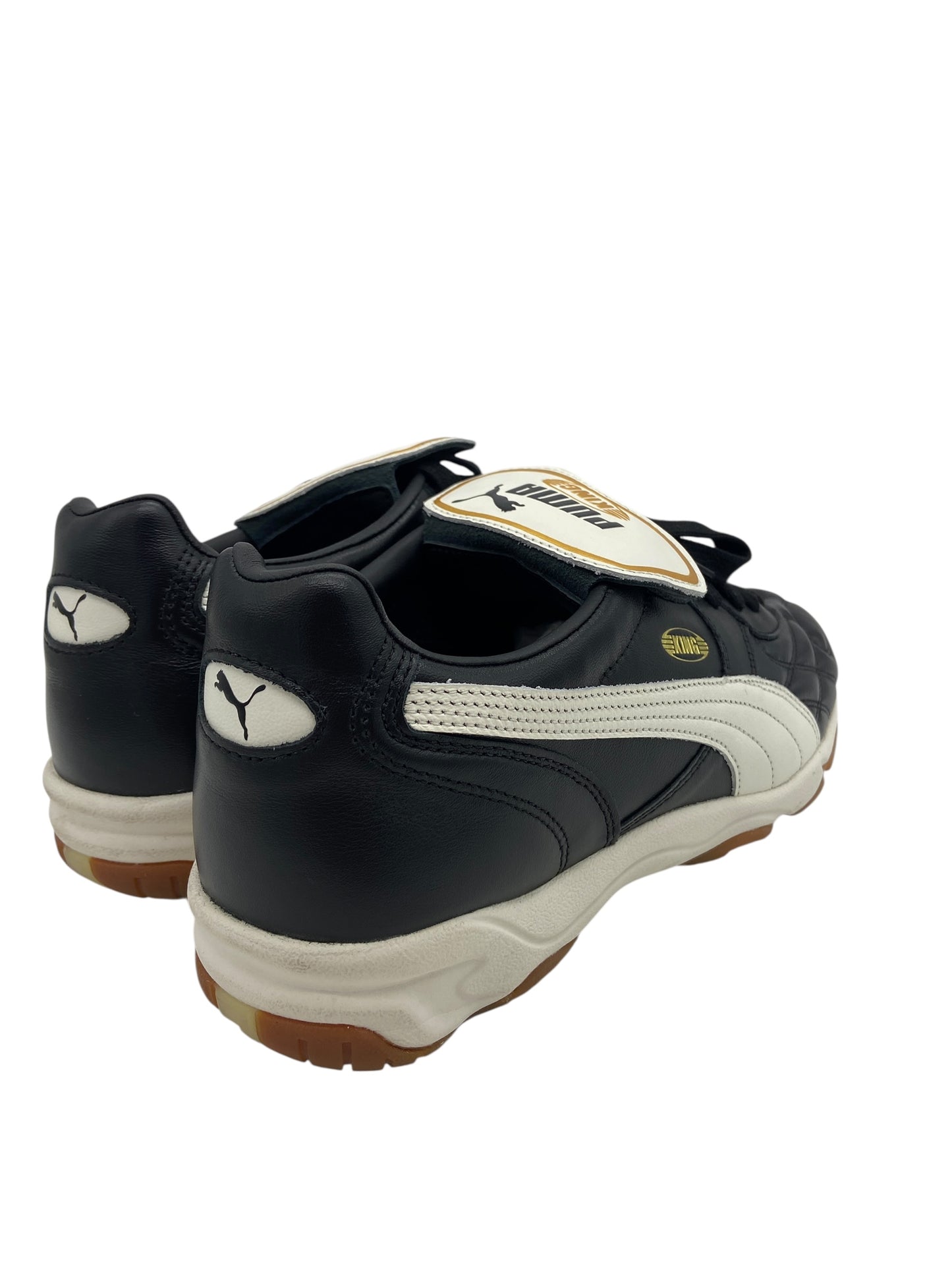 Preowned Puma King Indoor "Black-Warm White" Sz 10.5" 401683-01