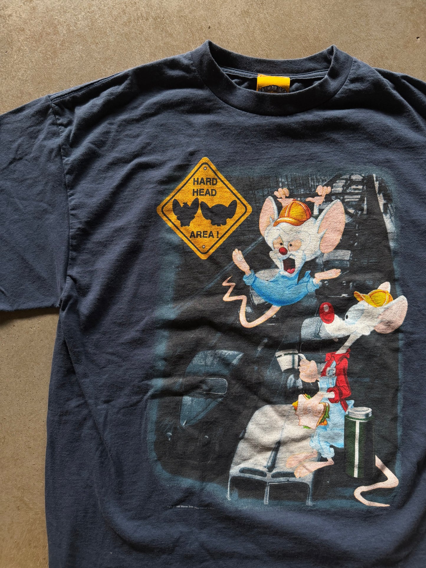 VTG Animaniacs Hard Head Area Tee Sz L/XL