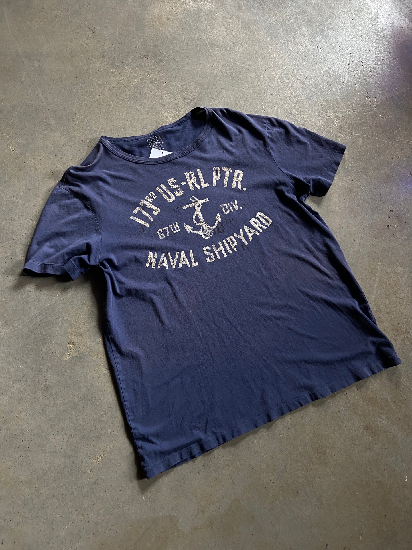 Polo Ralph Lauren Naval Shipyard Tee Sz L