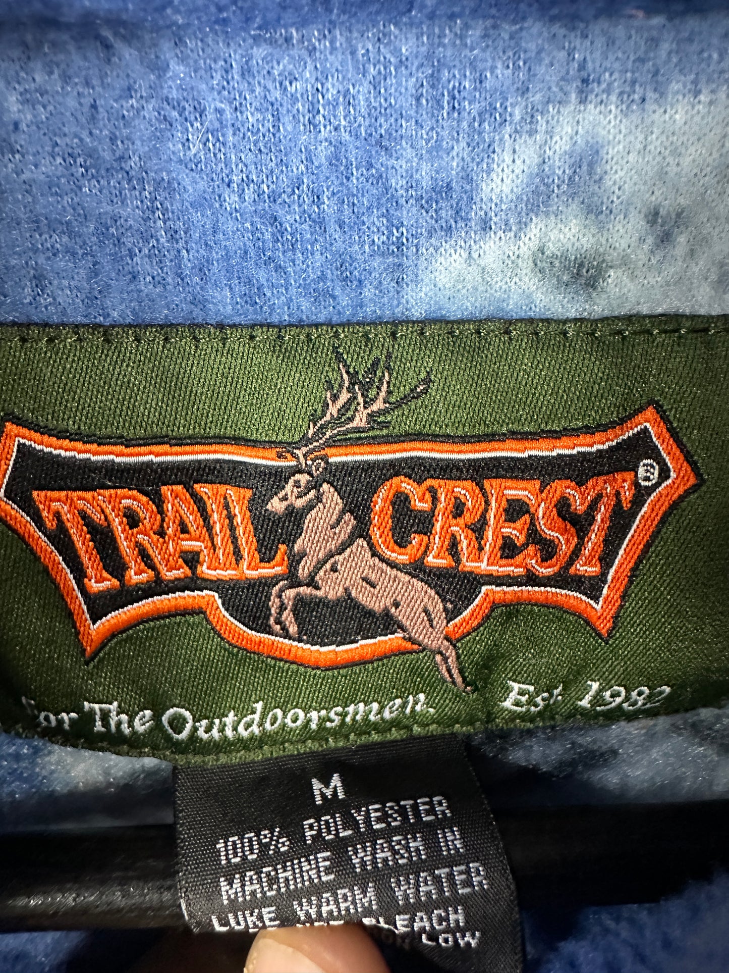 Load image into Gallery viewer, Trail Crest Black Bear All Over Print Full Zip Fleece Jacket Sz Med

