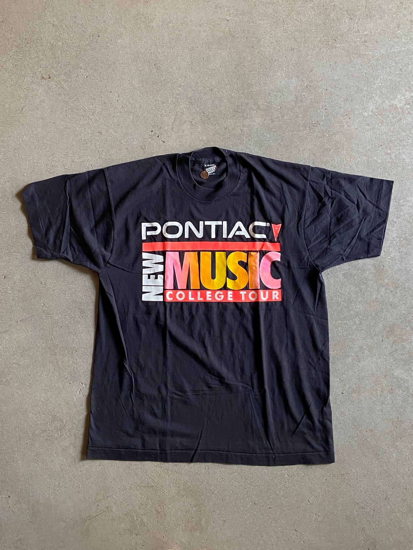VTG Pontiac New Music Tee Sz L