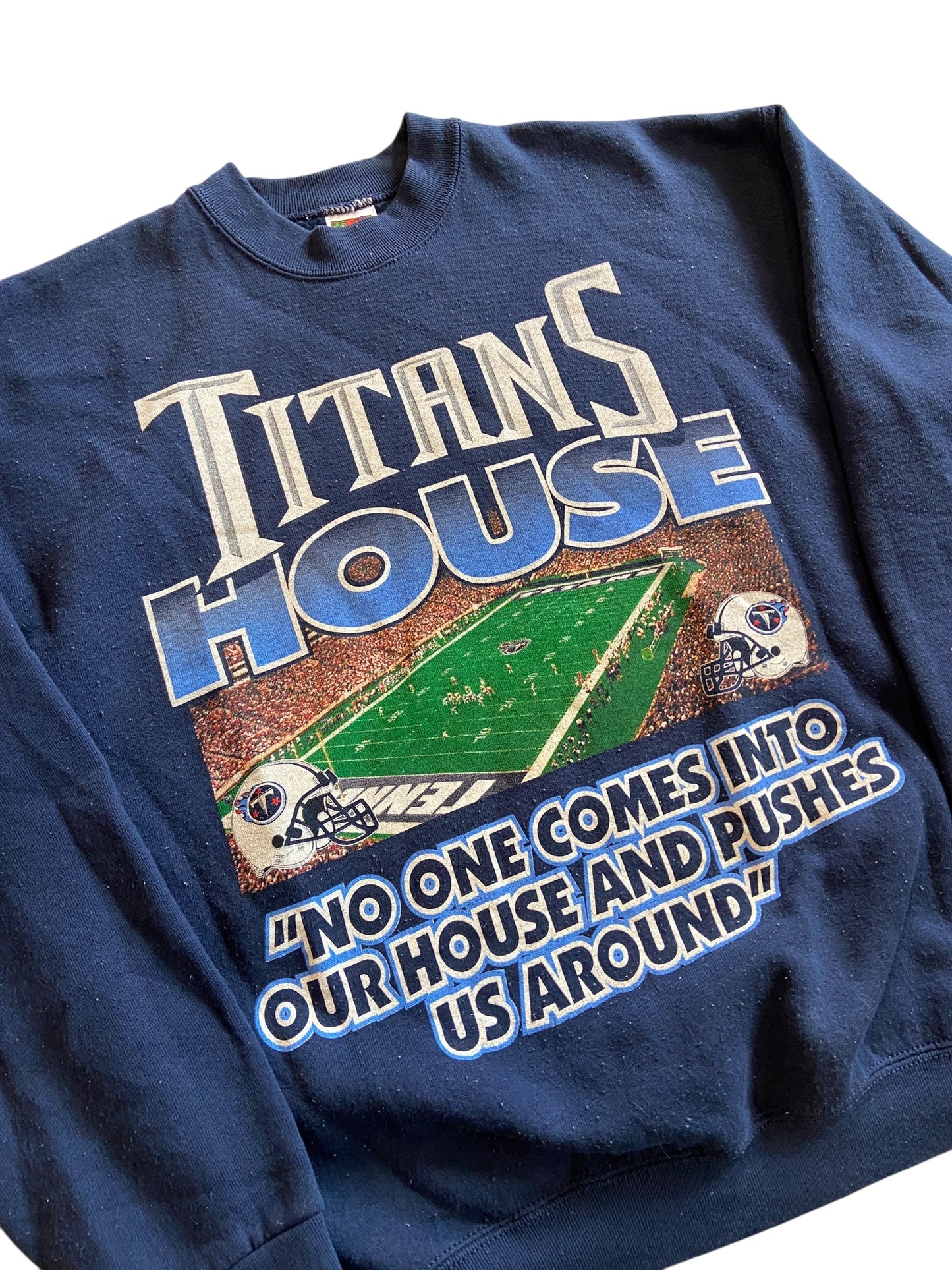 VTG Tennessee Titans "Our House" Sweater Sz L