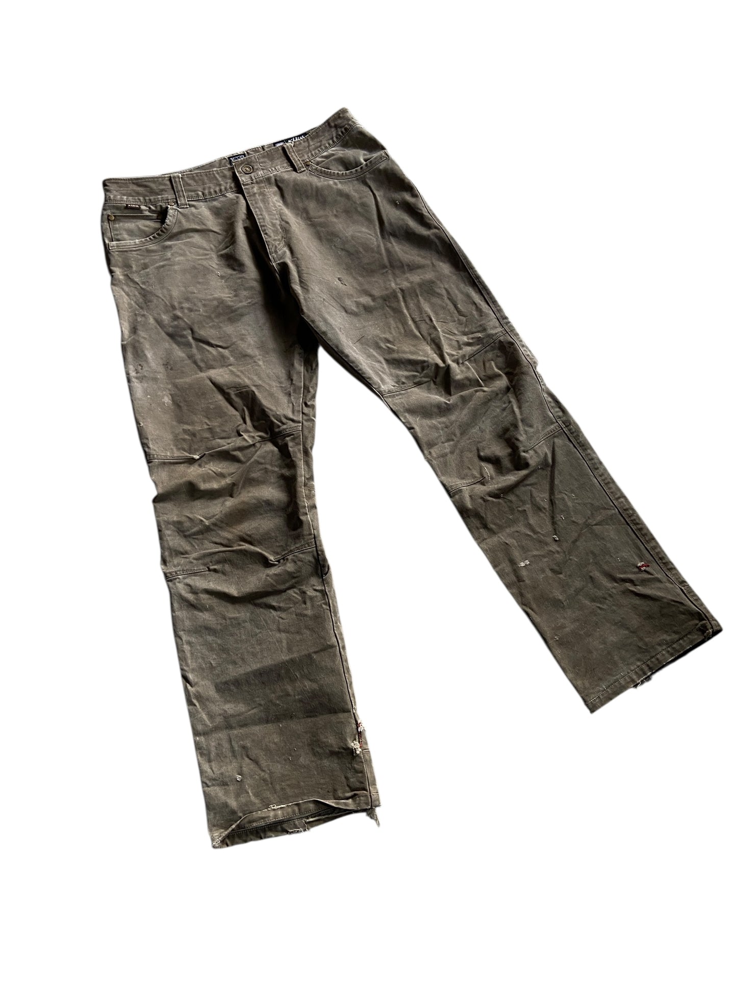 Kuhl Brown Vintage Patina Dye Pants Sz 37x32