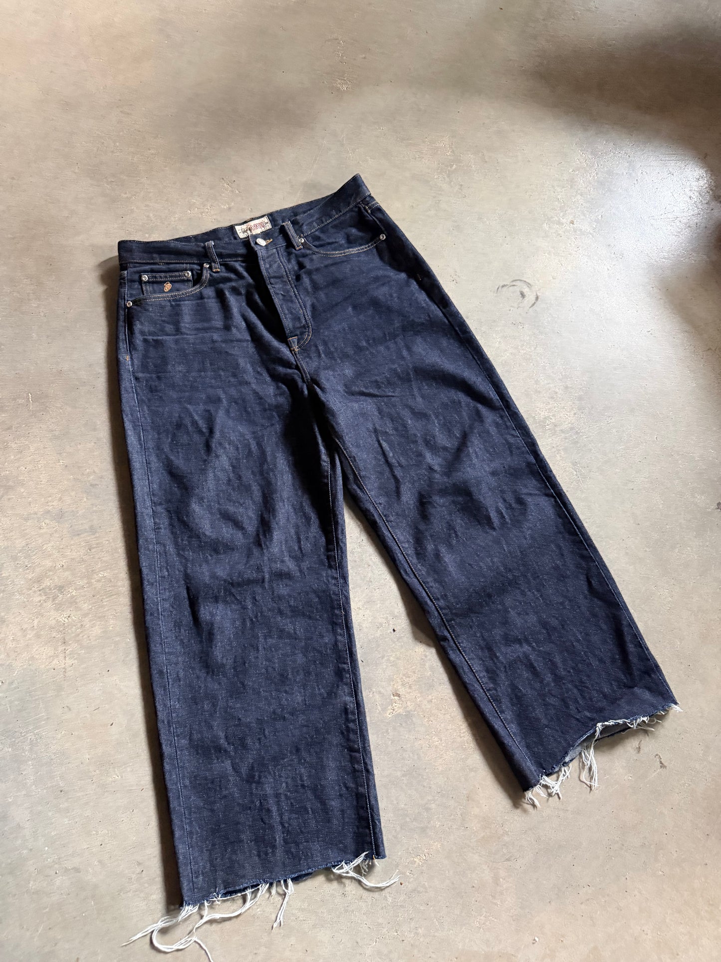 Stussy Relaxed Dark Wash Denim Jeans Sz 34x28