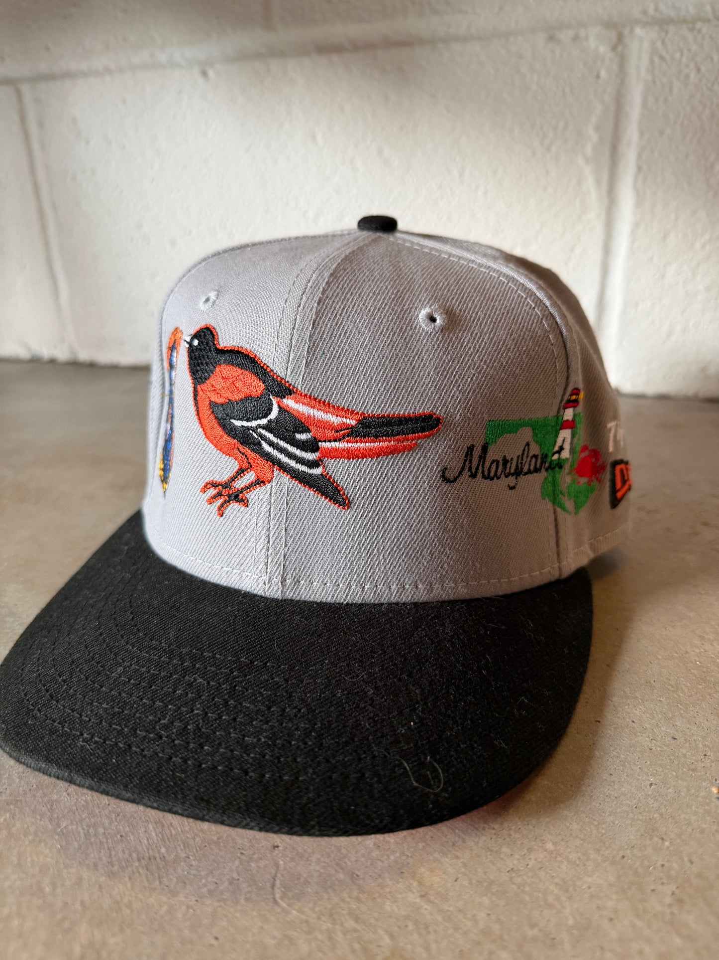 Lord Fubu Baltimore Orioles 5950s EWDIL Fitted Hat Sz 7 1/4