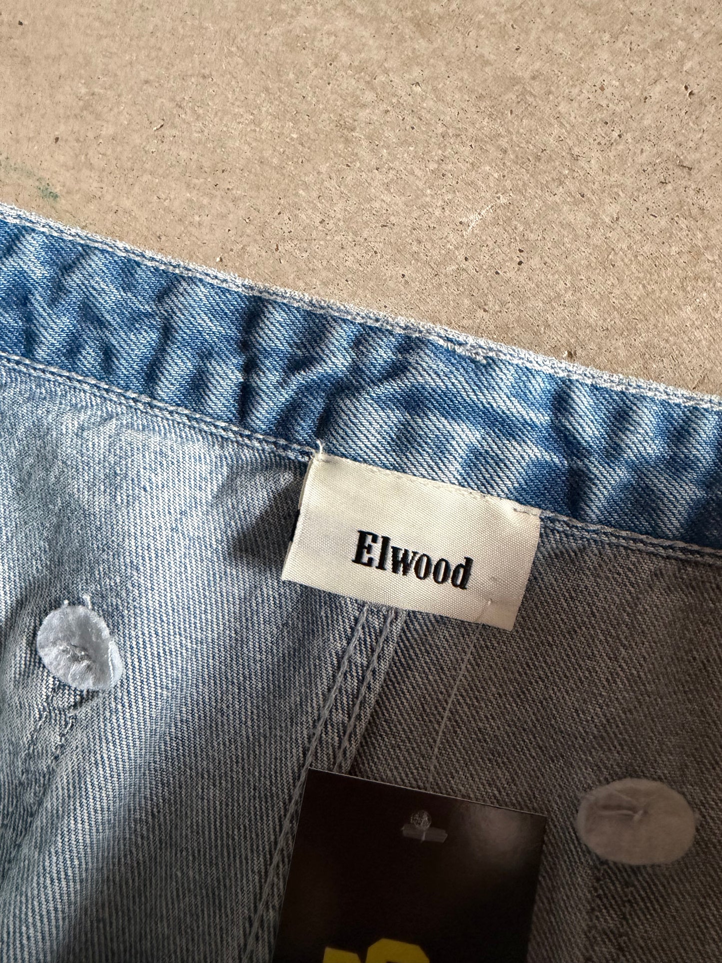 Elwood Light Wash Double Knee Denim Jeans Sz 36x32