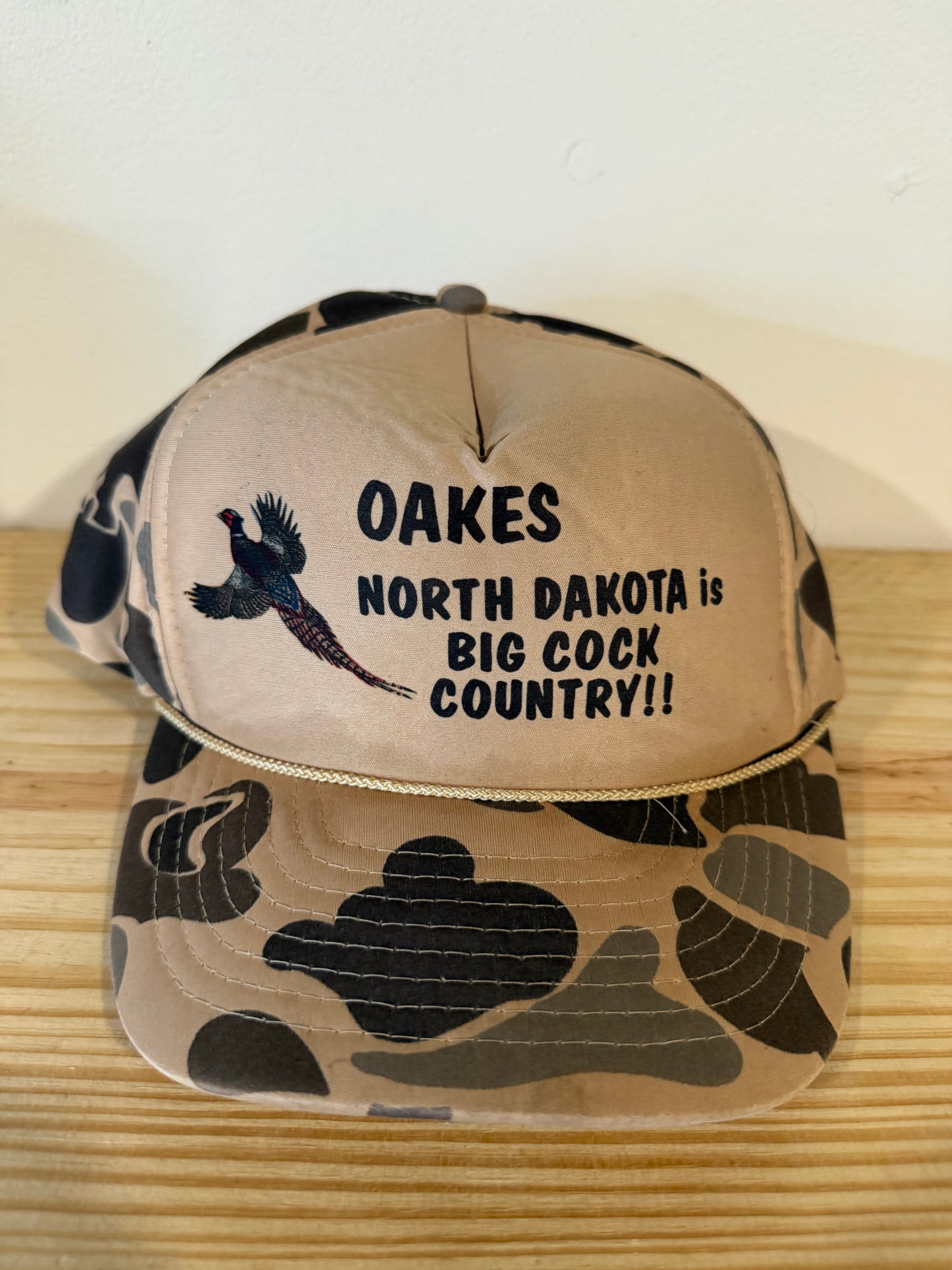 VTG North Dakota Big Cock Country Nissin Camo Hat