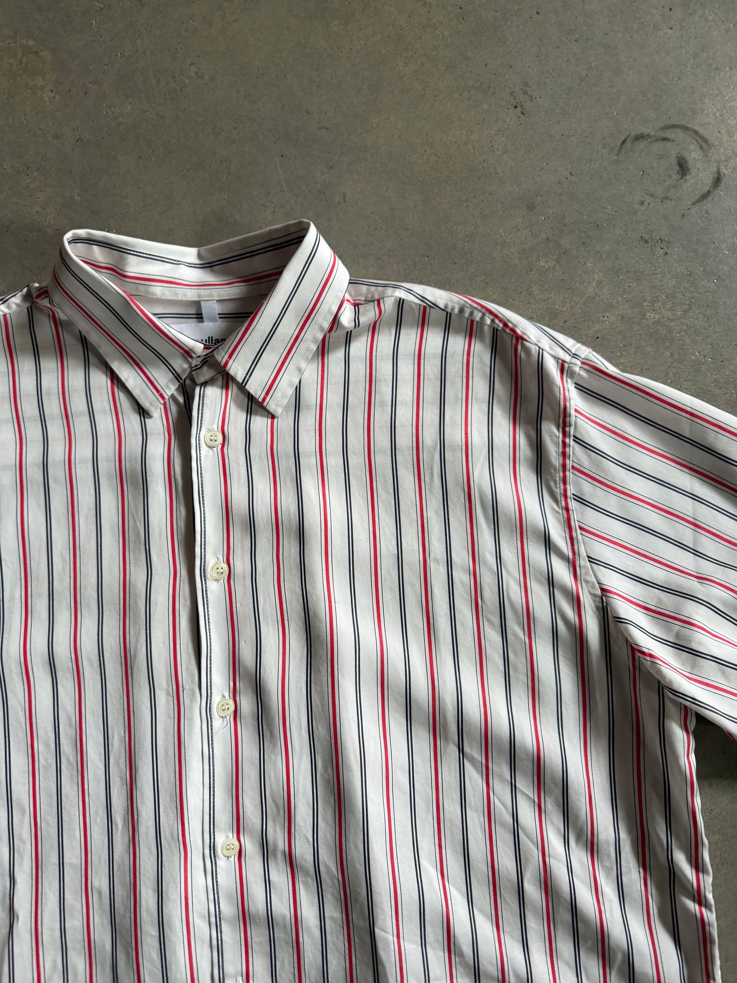 Soulland Stripe Button Up Shirt Sz M/L