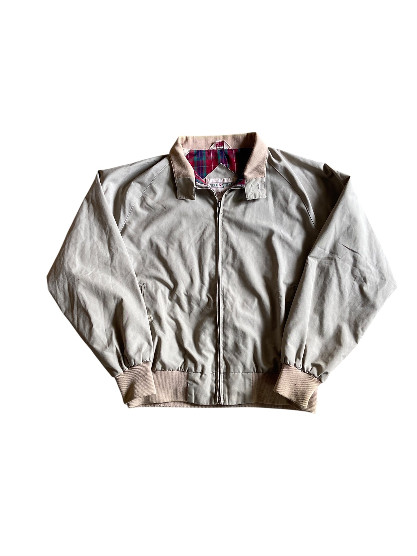 VTG Field & Stream Khaki Harrington Jacket Sz L