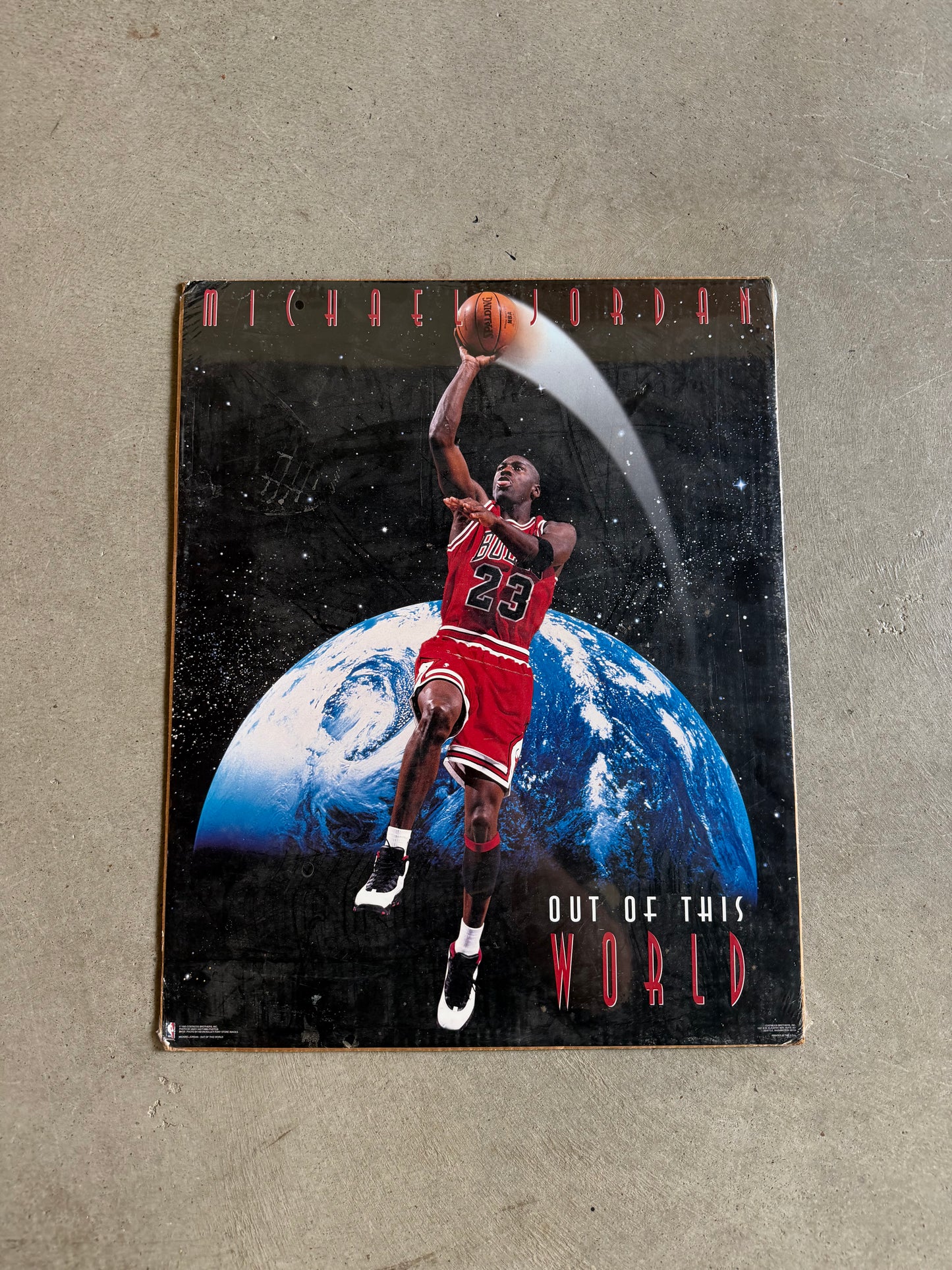 VTG Michael Jordan Out Of This World Poster 16x20