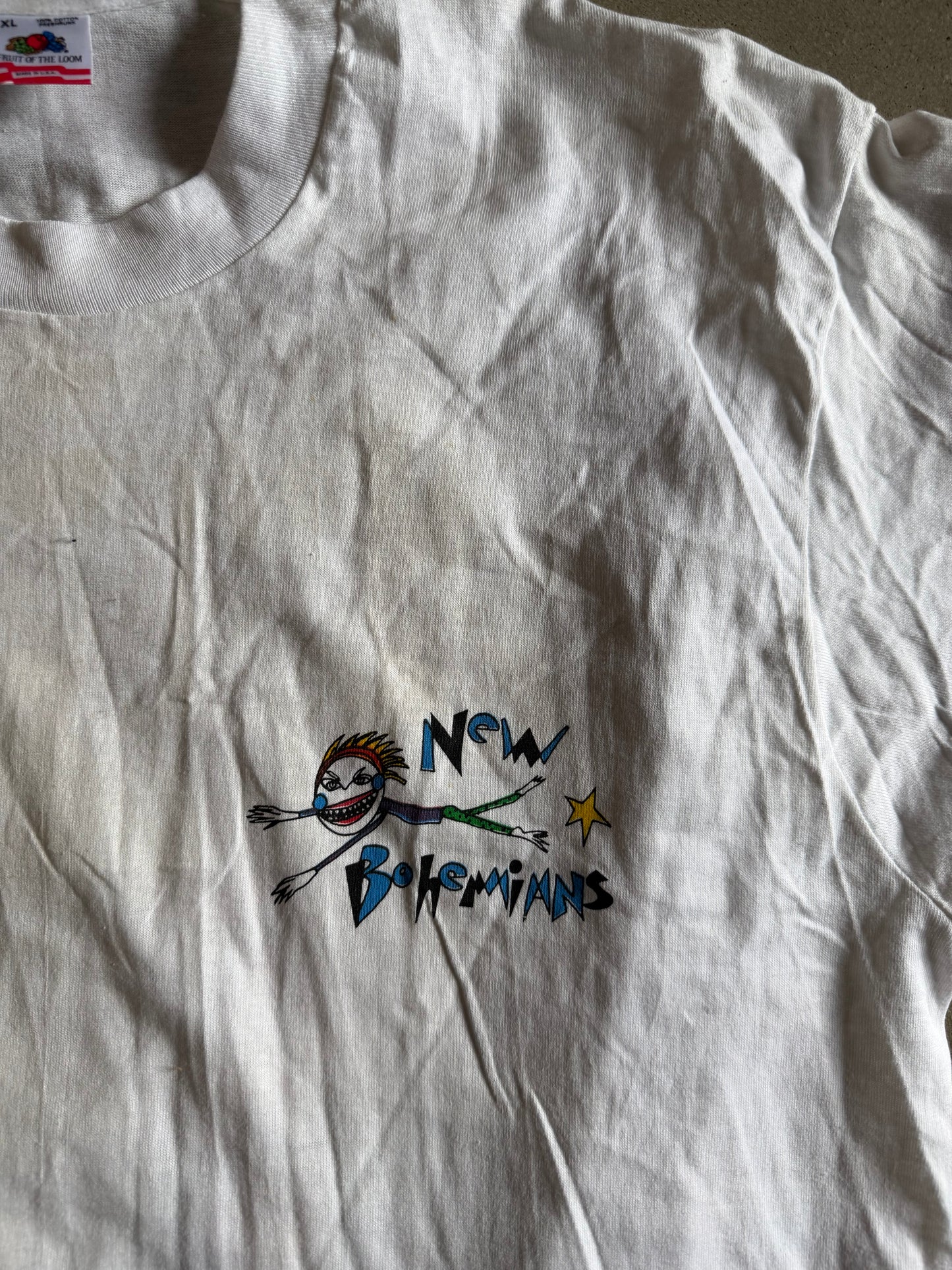 Vintage New Bohemians Shooting Rubbers  Stars Tee Sz XL