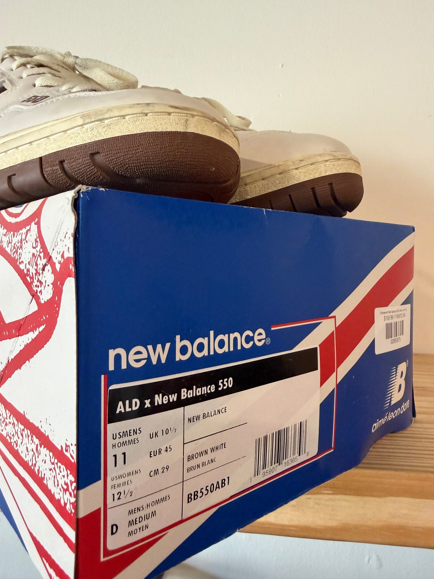 New Balance 550 Aime Leon Dore Brown Sz 11M