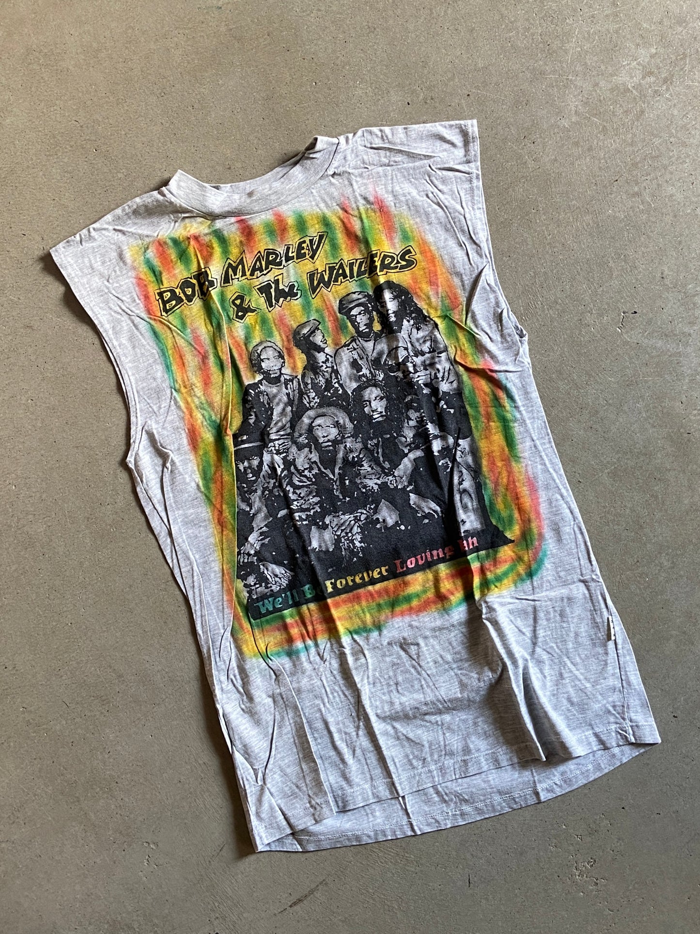 VTG Bob Marley And The Wailers Sleeveless Tee Sz M