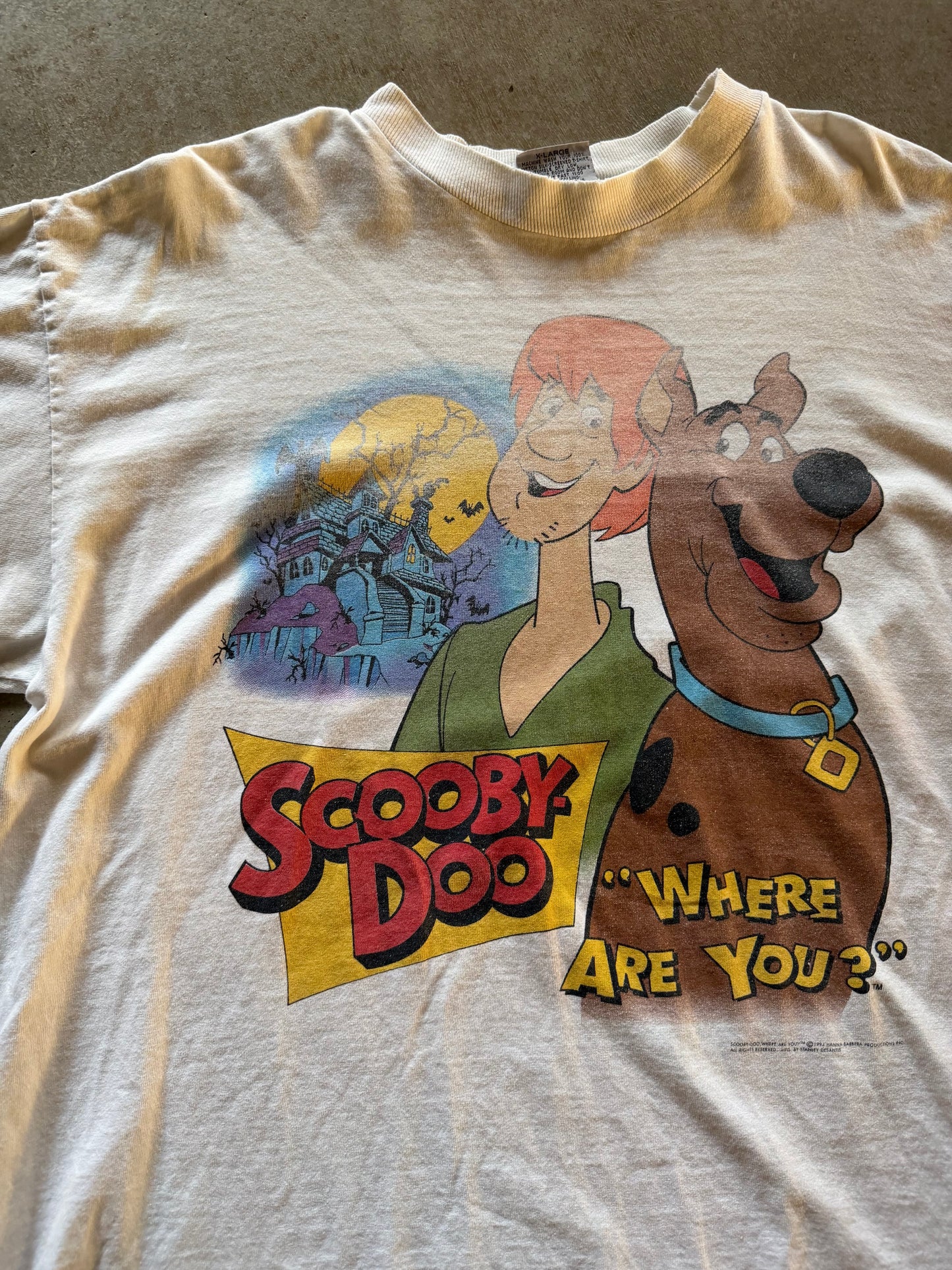 VTG Scooby Doo Where Are You Tee Sz XL