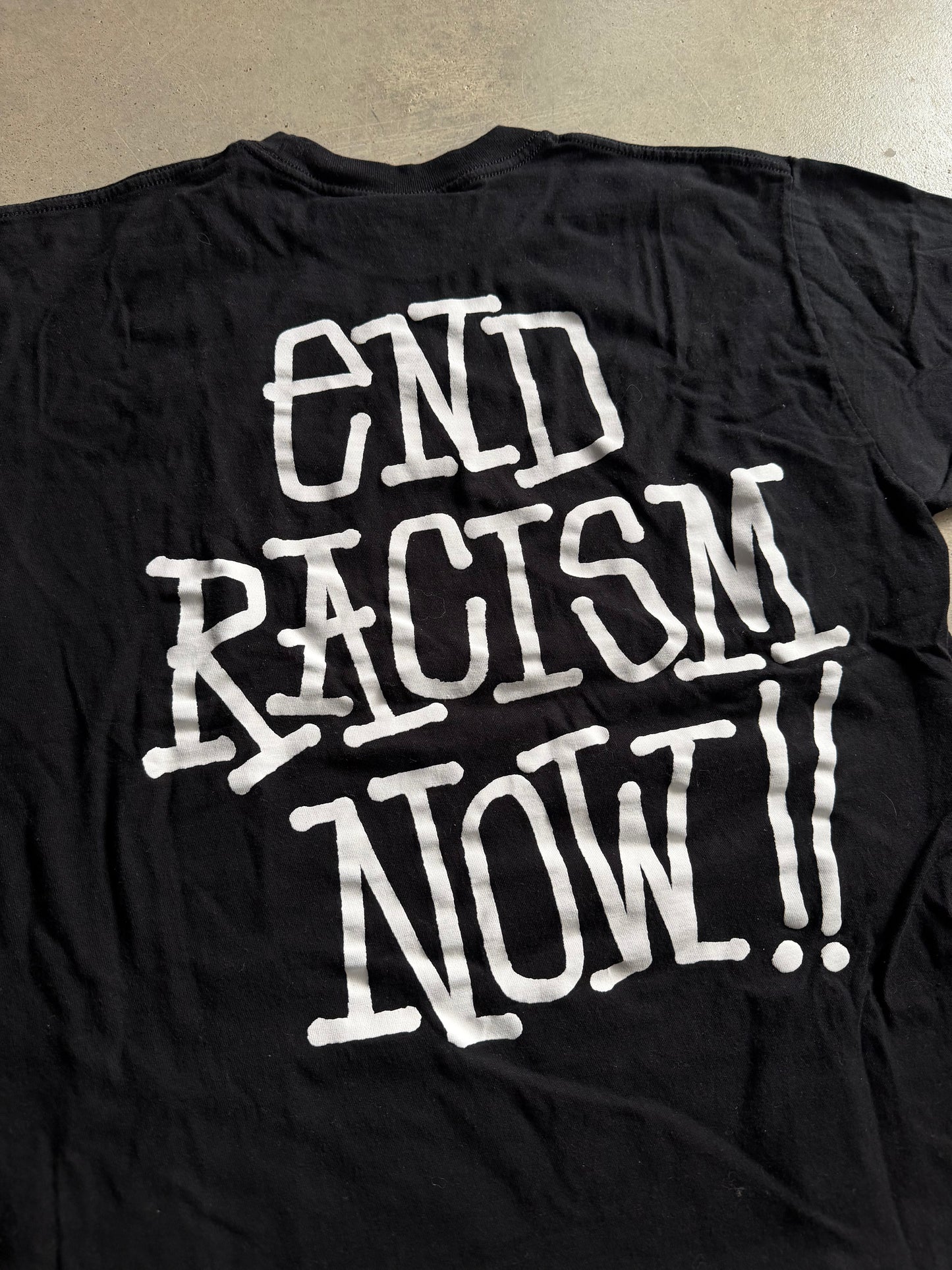 Stussy Stand Firm End Racism Now Tee Sz L