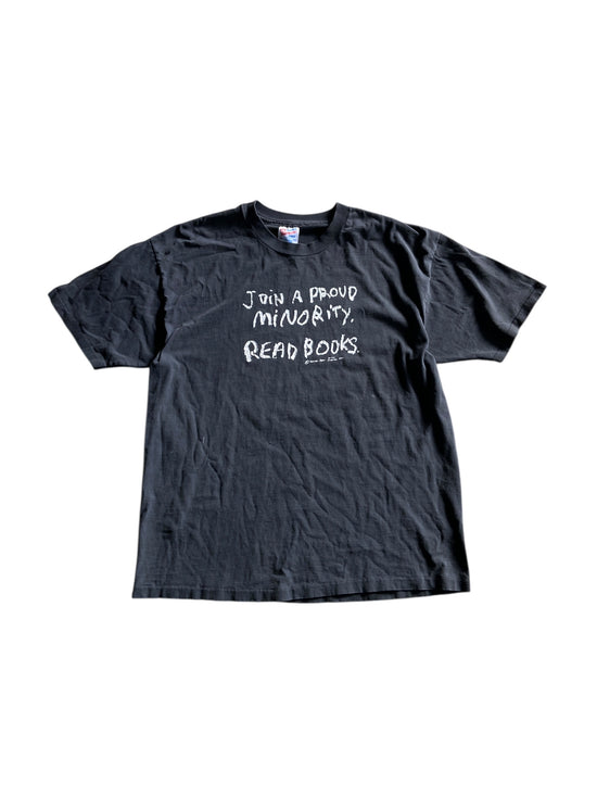 VTG Read Books Text Tee Sz XL