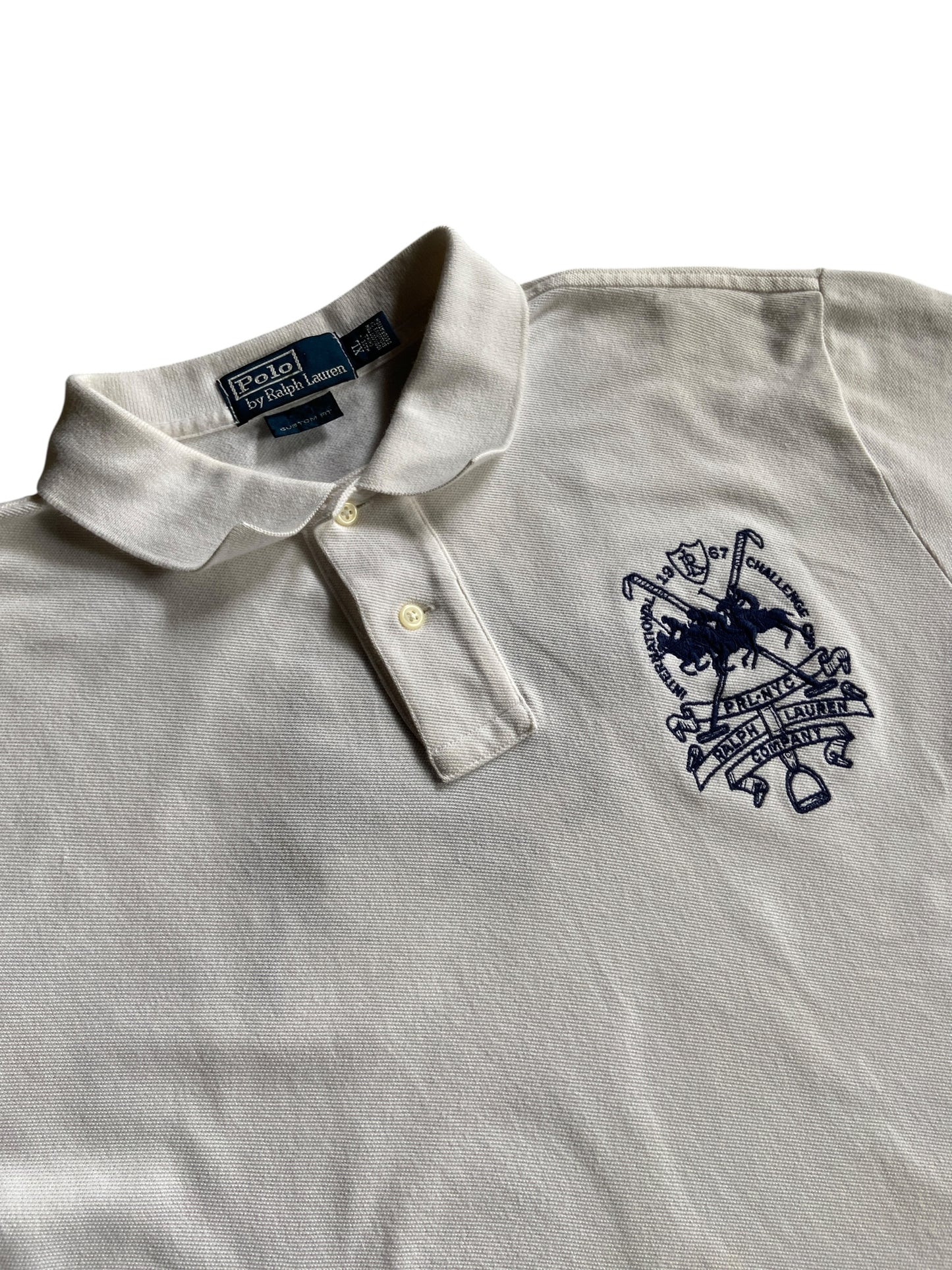 Y2K Ralph Lauren International Challenge Polo Shirt Sz XL