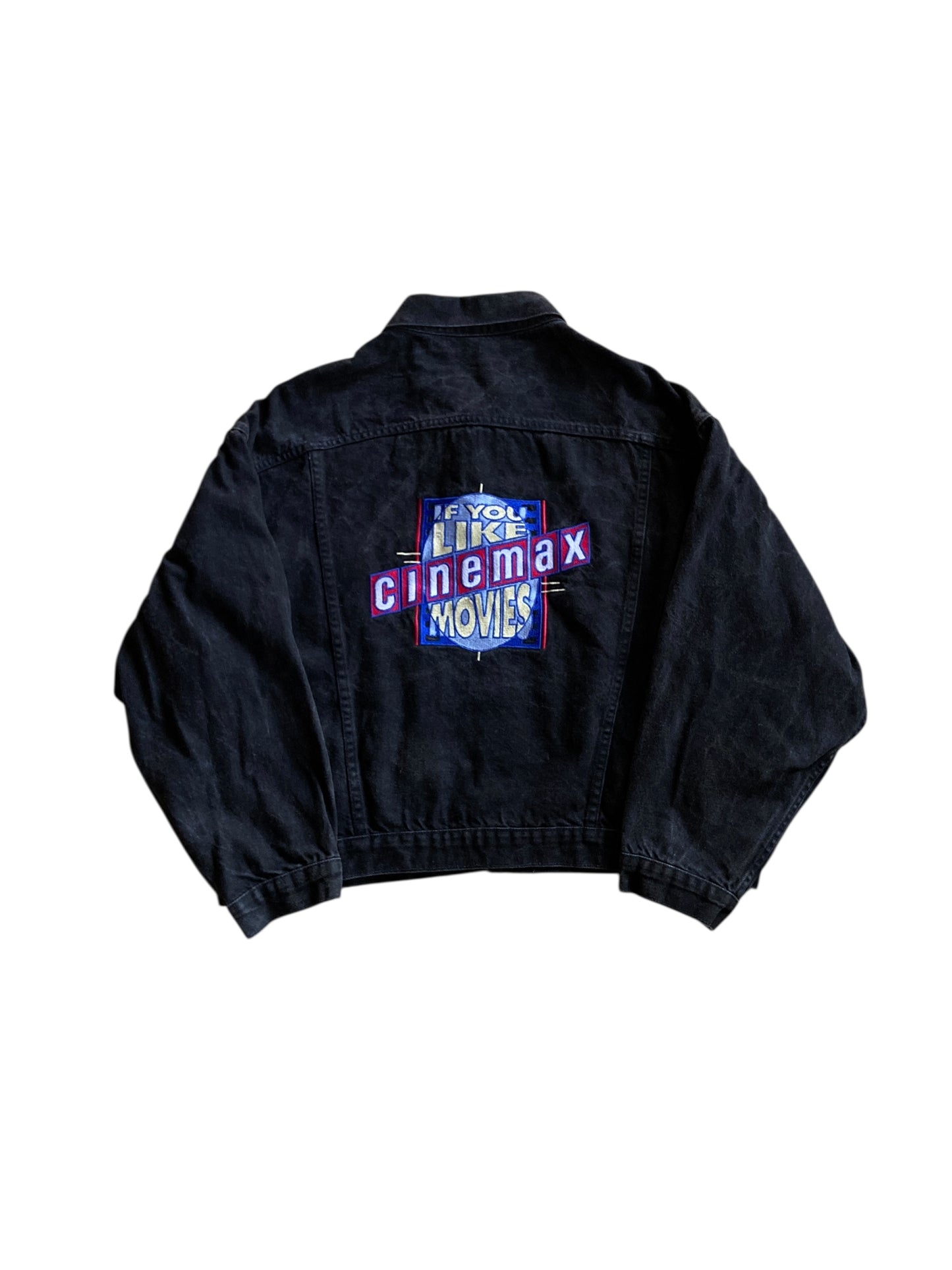 VTG Cinemax Denim Jacket Sz L