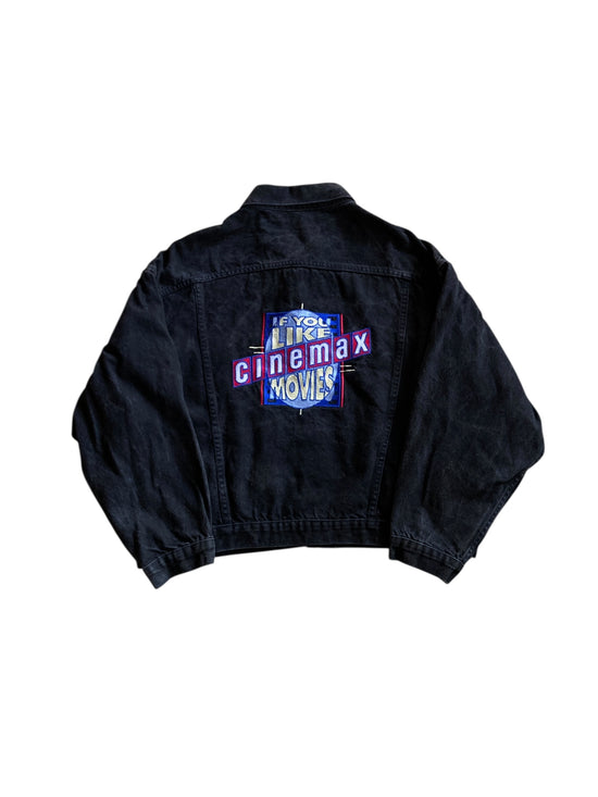 VTG Cinemax Denim Jacket Sz L